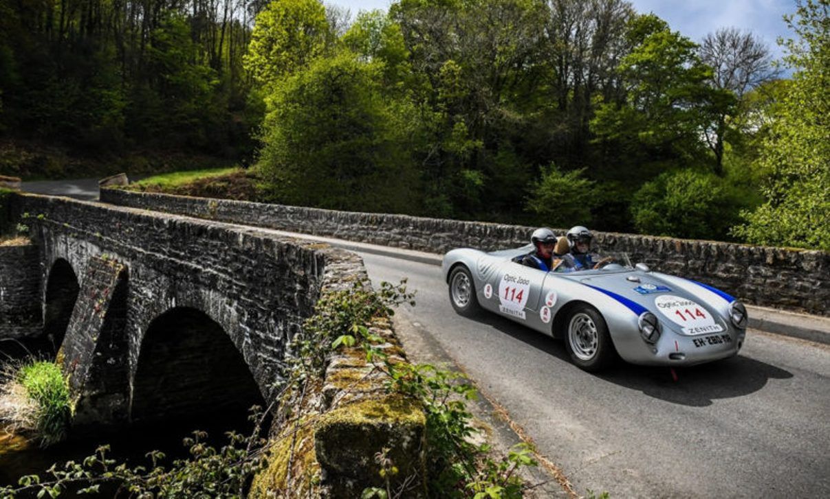 Un Porsche 550 Spyder al Tour Auto del 2019. Un Porsche 550 Spyder al Tour Auto del 2019.