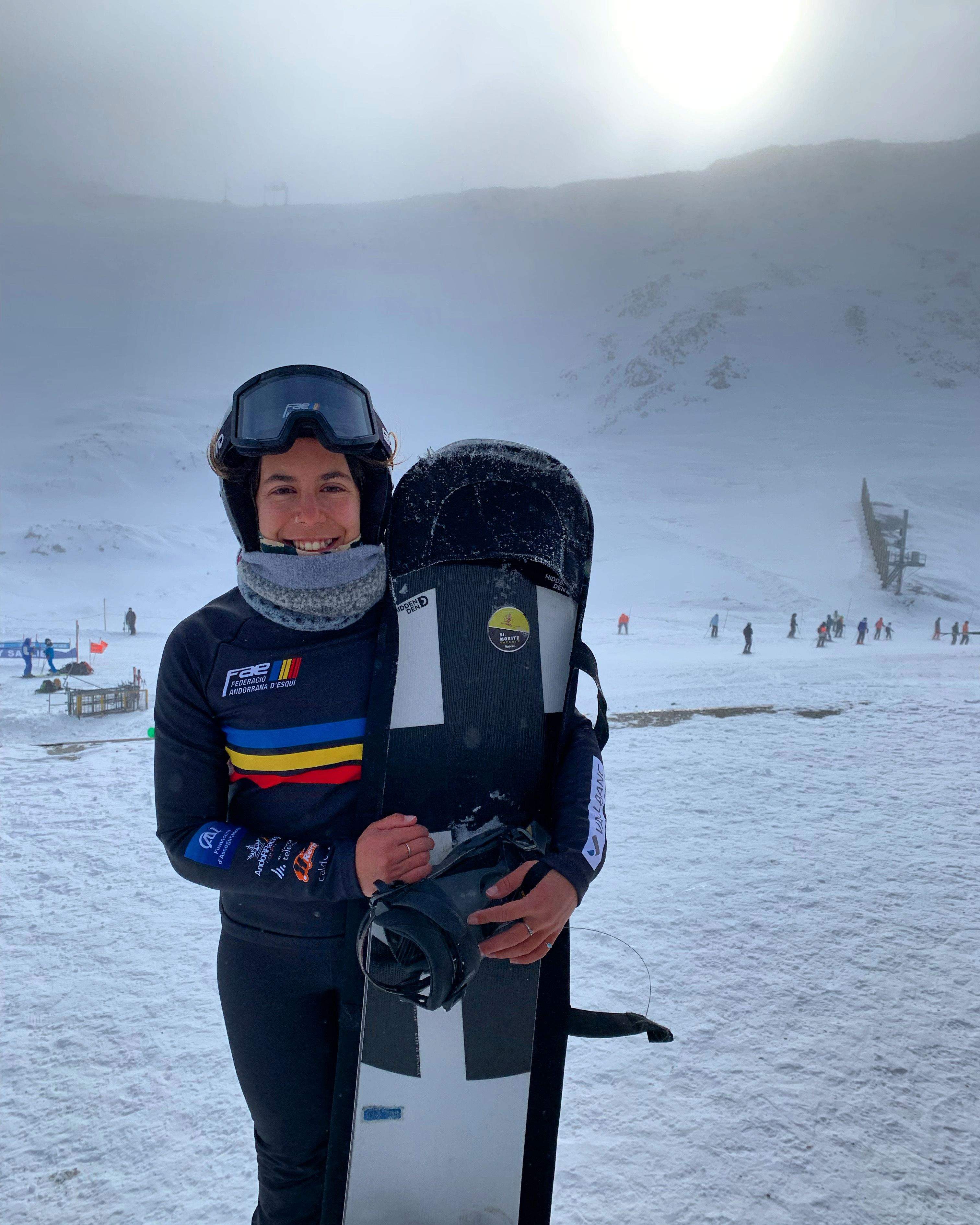 L'esquiadora andorrana, Maeva Estevez.