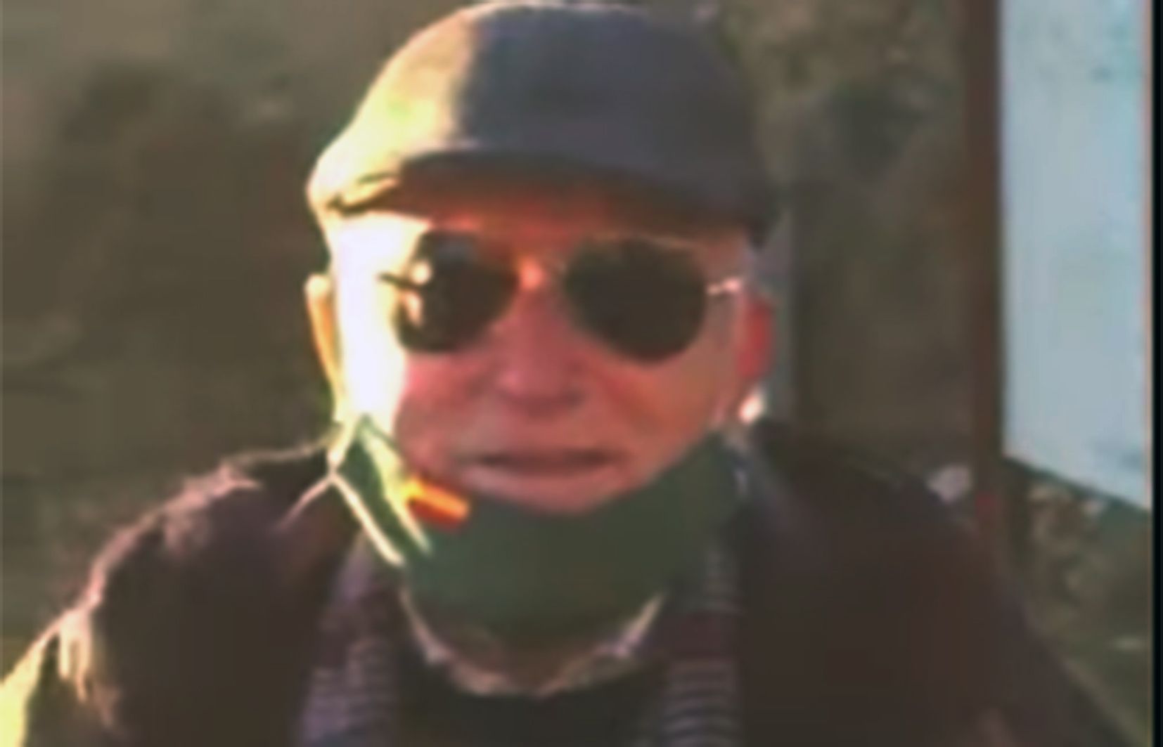 Joan Casellas en la gravació feta per una veïna de la zona.