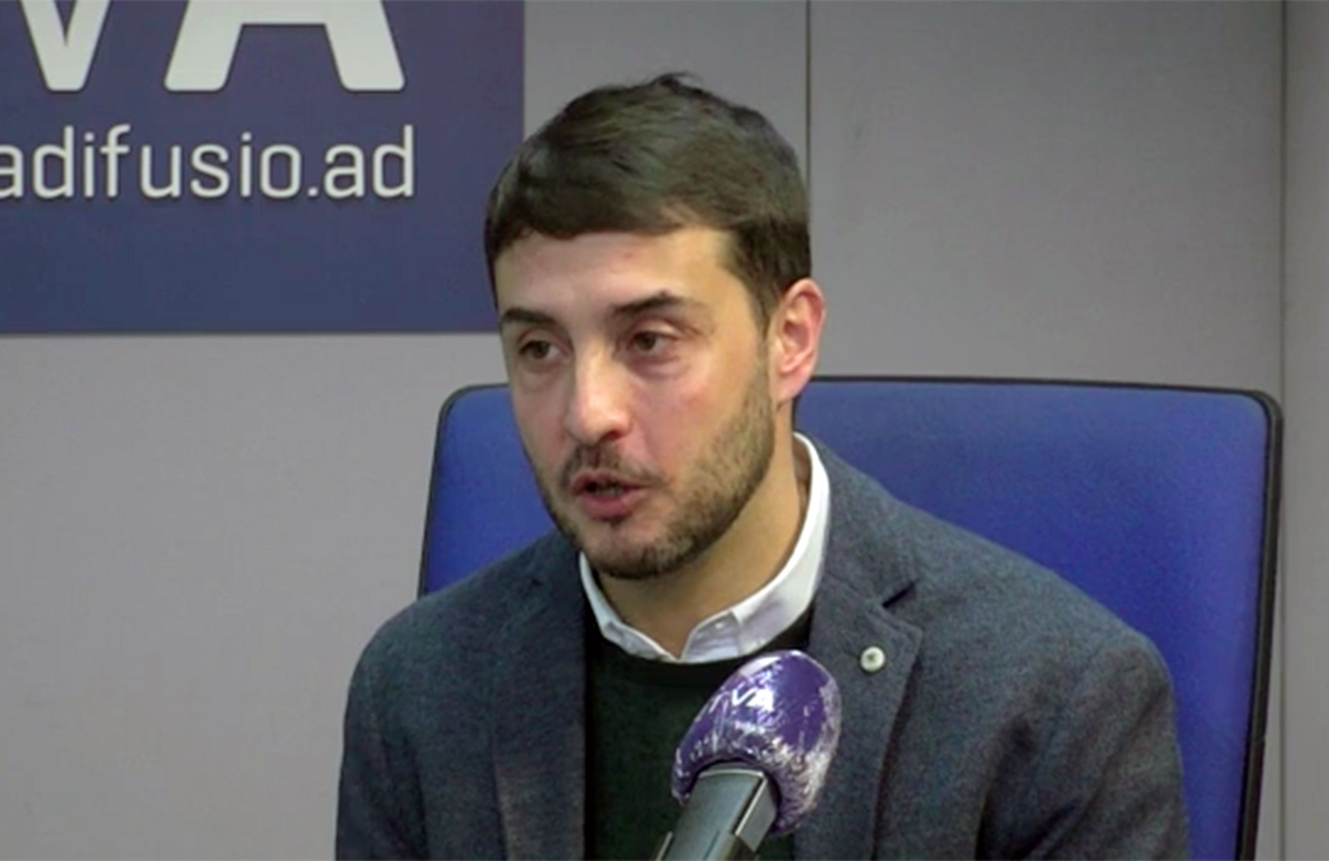 Joan-Marc Joval durant una entrevista a RNA.