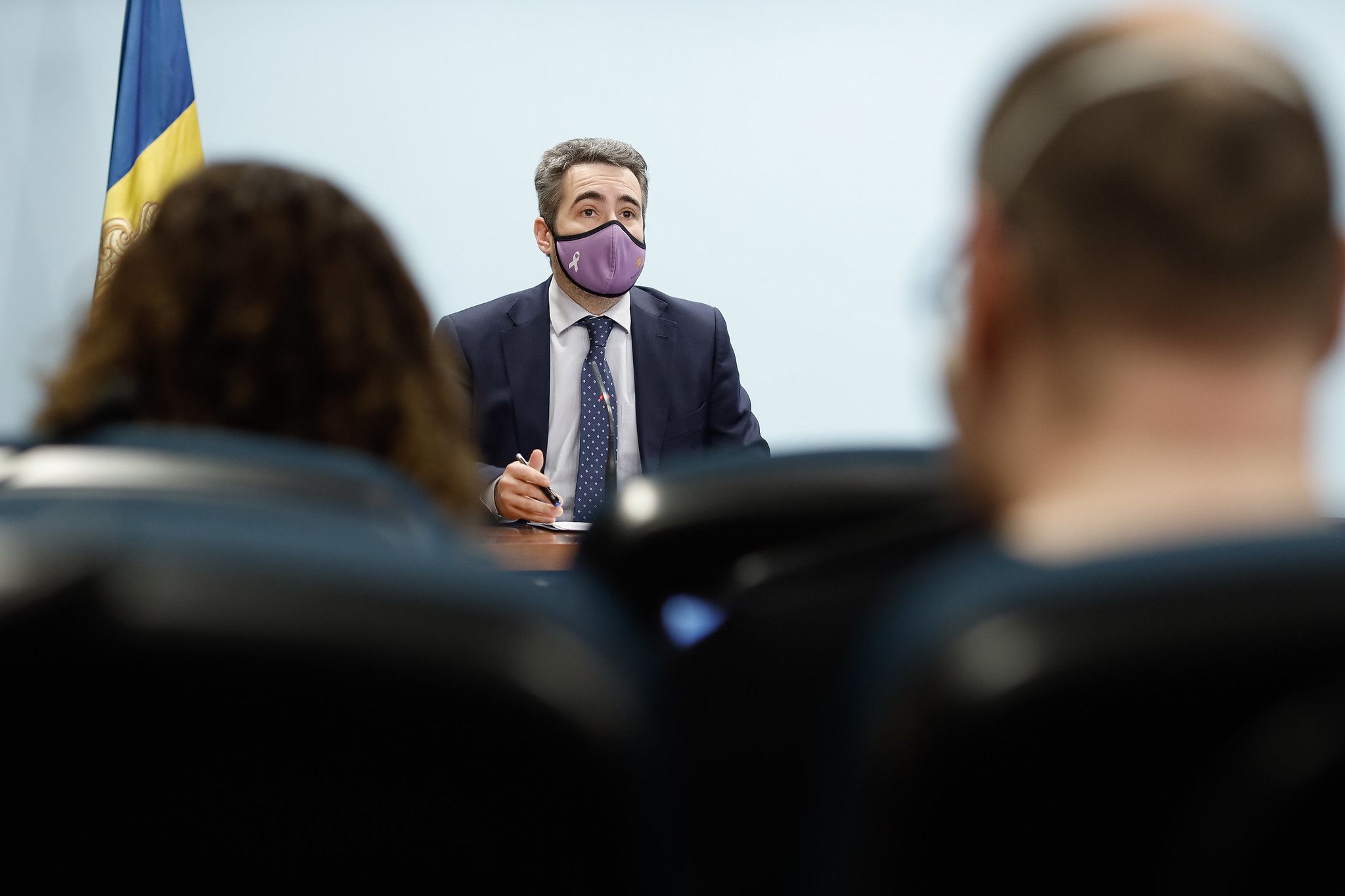 Jover, durant la roda de premsa.