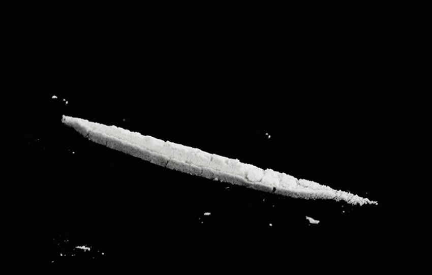 Una ratlla de cocaïna. Una ratlla de cocaïna.
