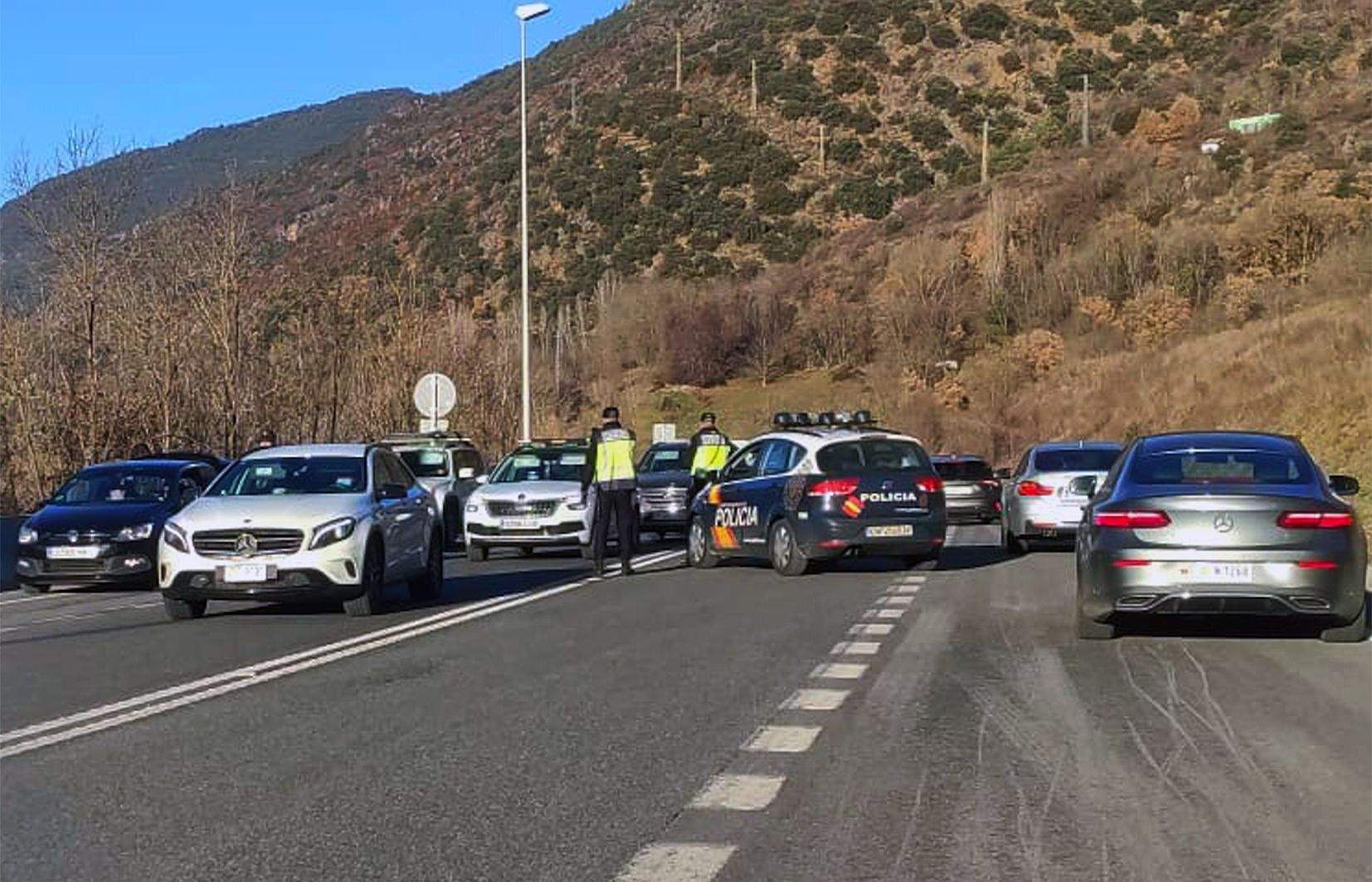 Control de la policia espanyola.