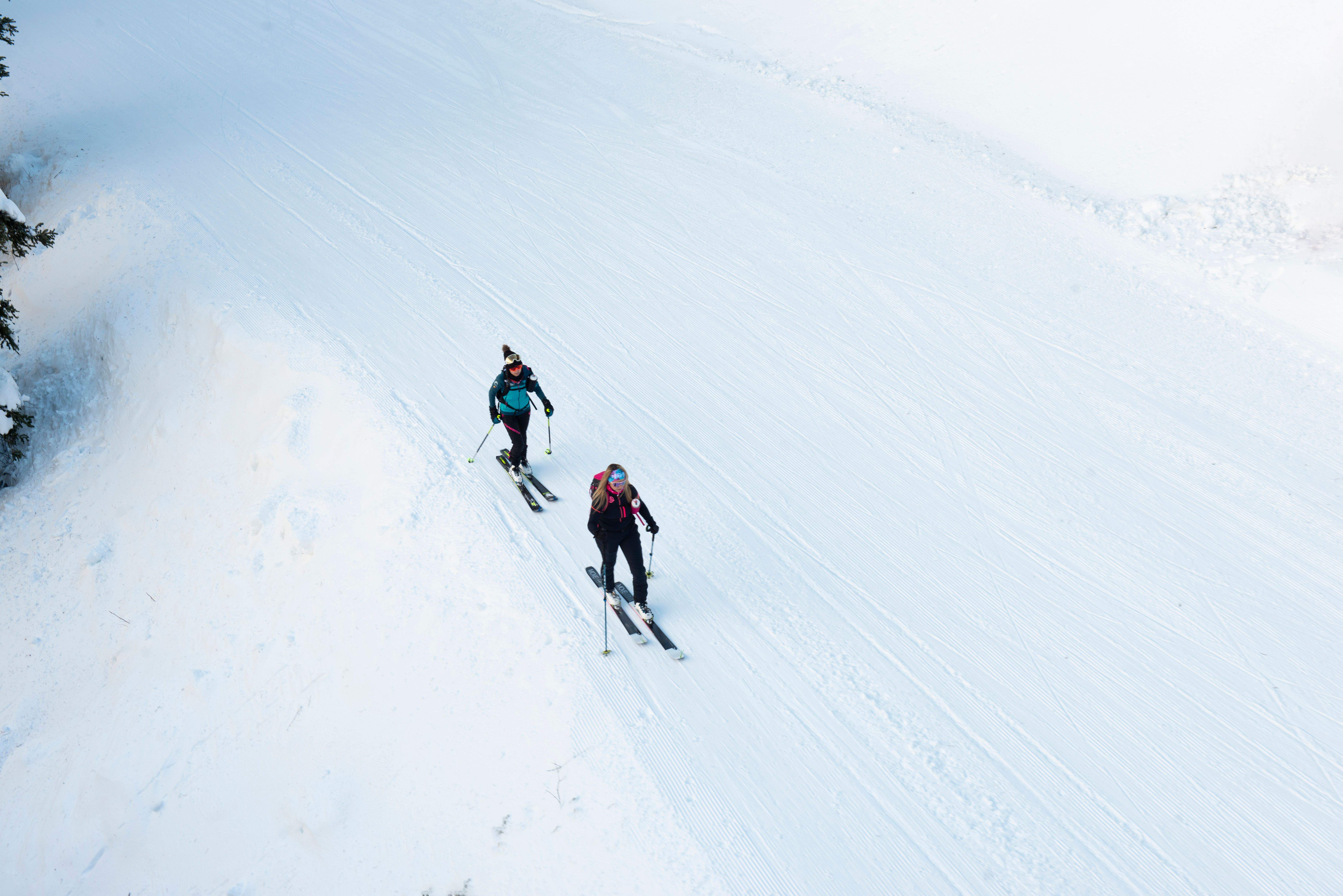 Dues esquiadores a Vallnord.