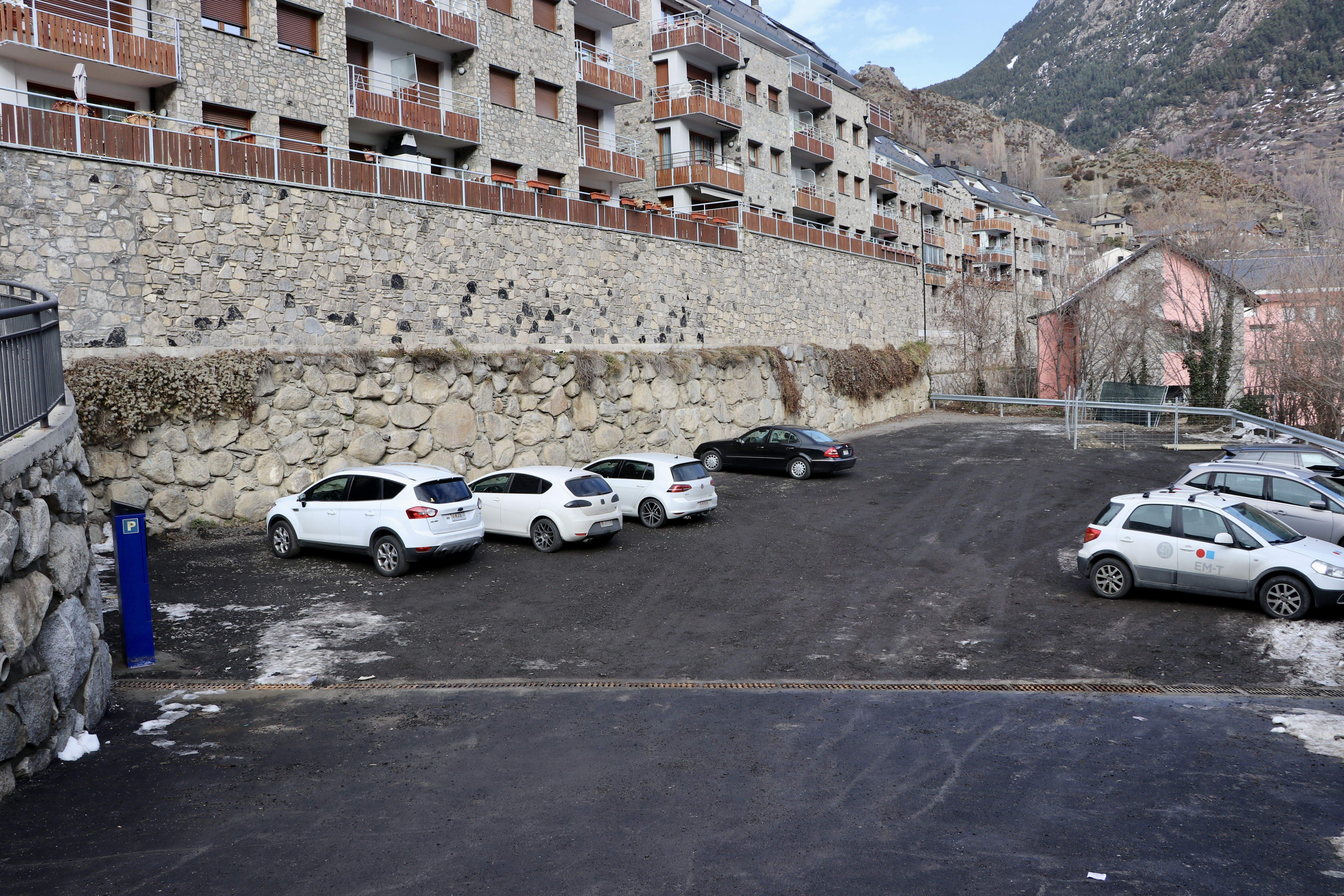 El nou aparcament del Balcó del Solà.
