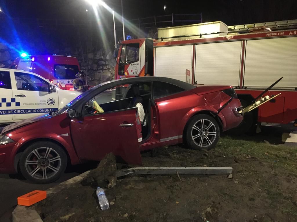 Un dels vehicles implicats en l'accident.