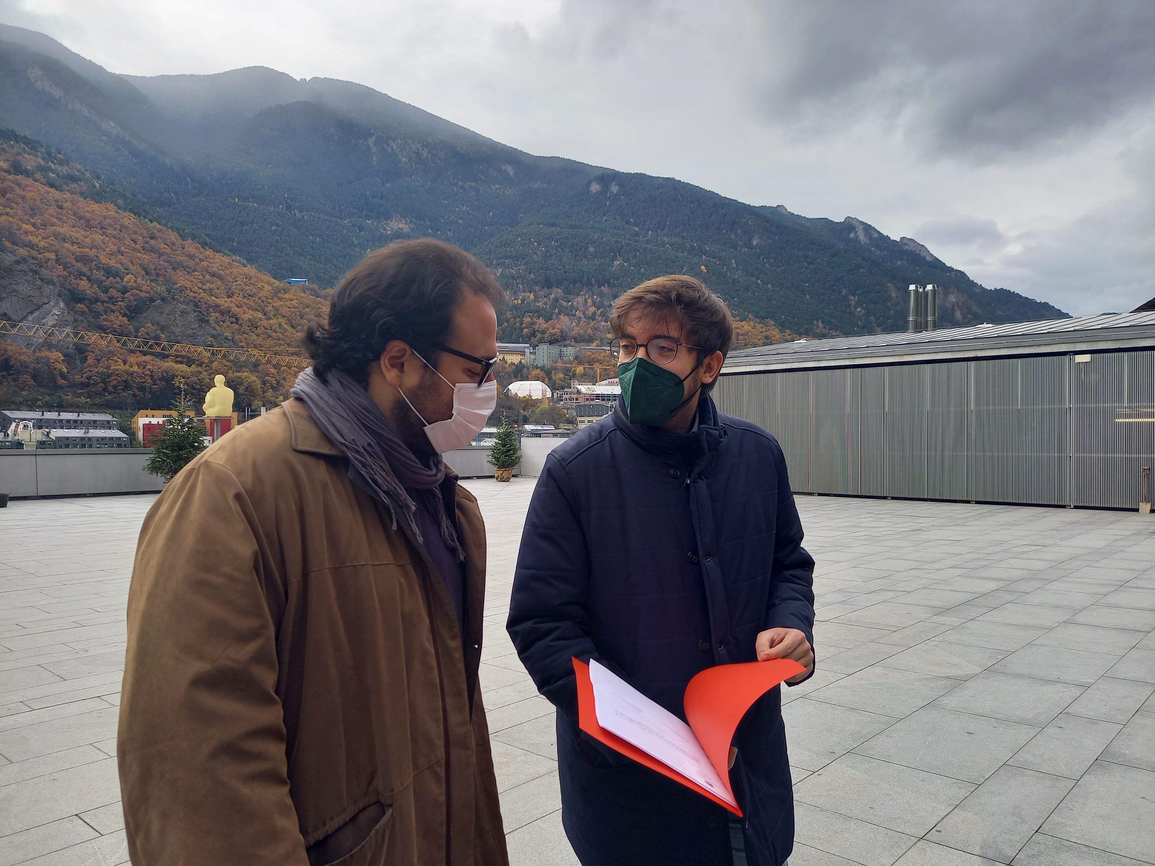 Els consellers generals Carles Sánchez i Roger Padreny.