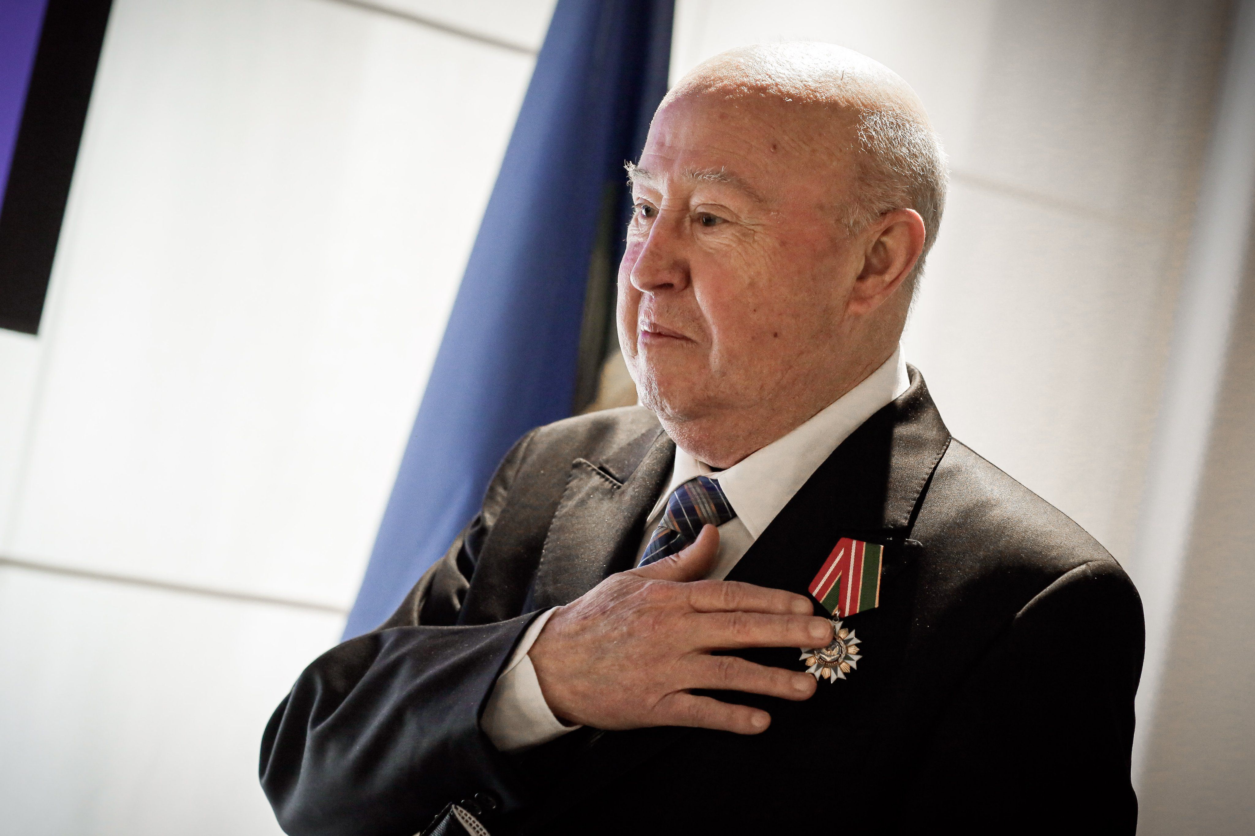 Pere Joan Tomàs amb la condecoració de la Federació Russa.