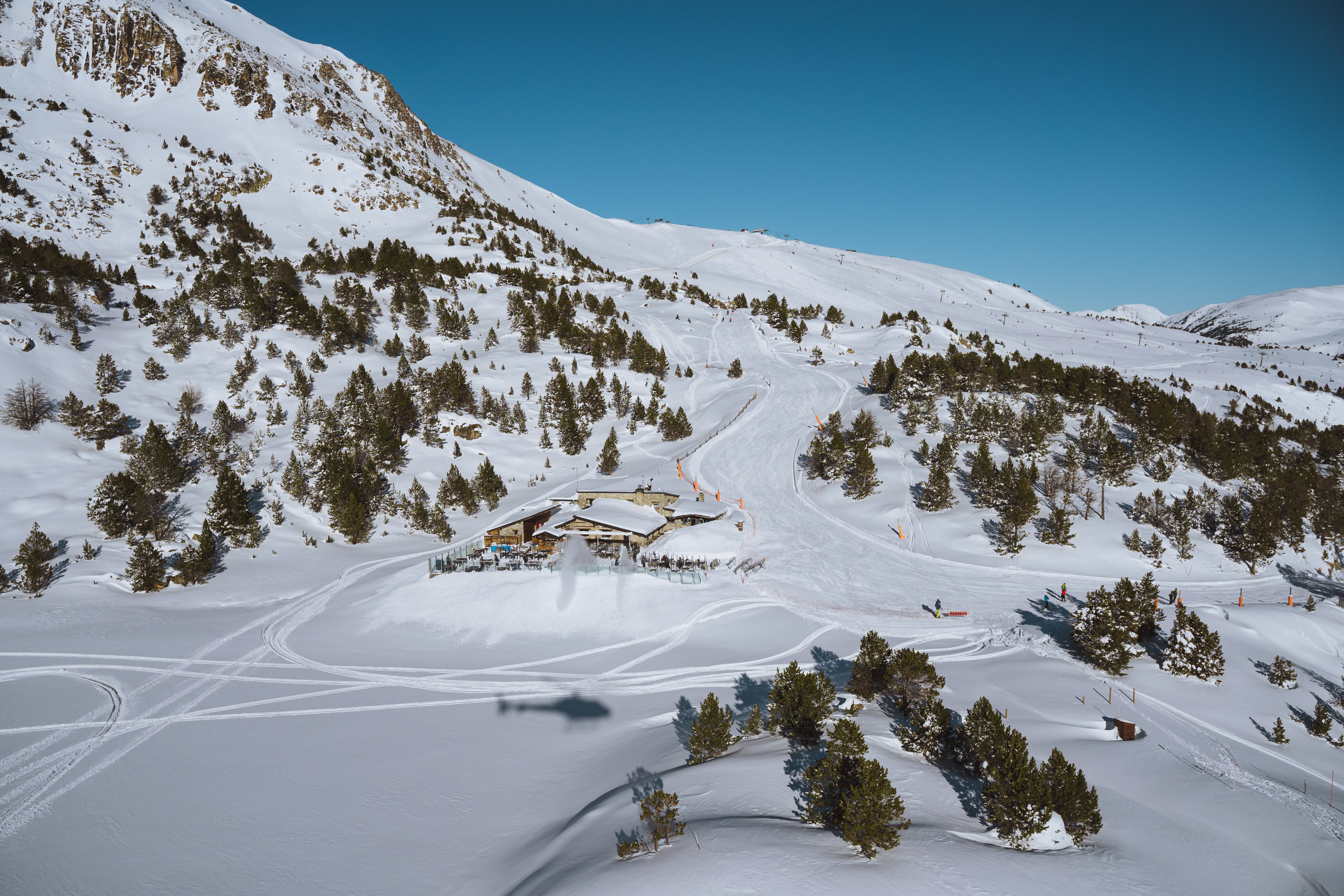 Una imatge àerea de Grandvalira.