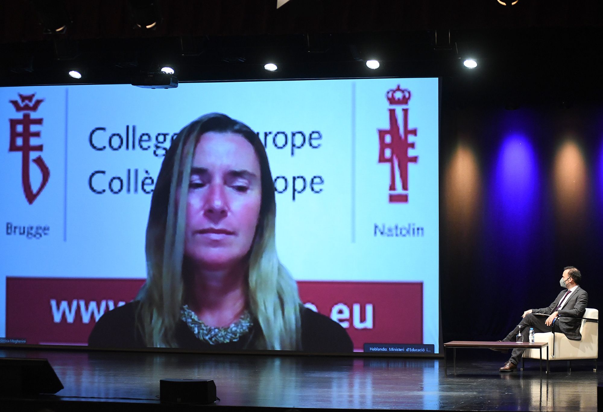 Federica Mogherini, a la seva conferència ‘La Unió Europea i les joves generacions’
