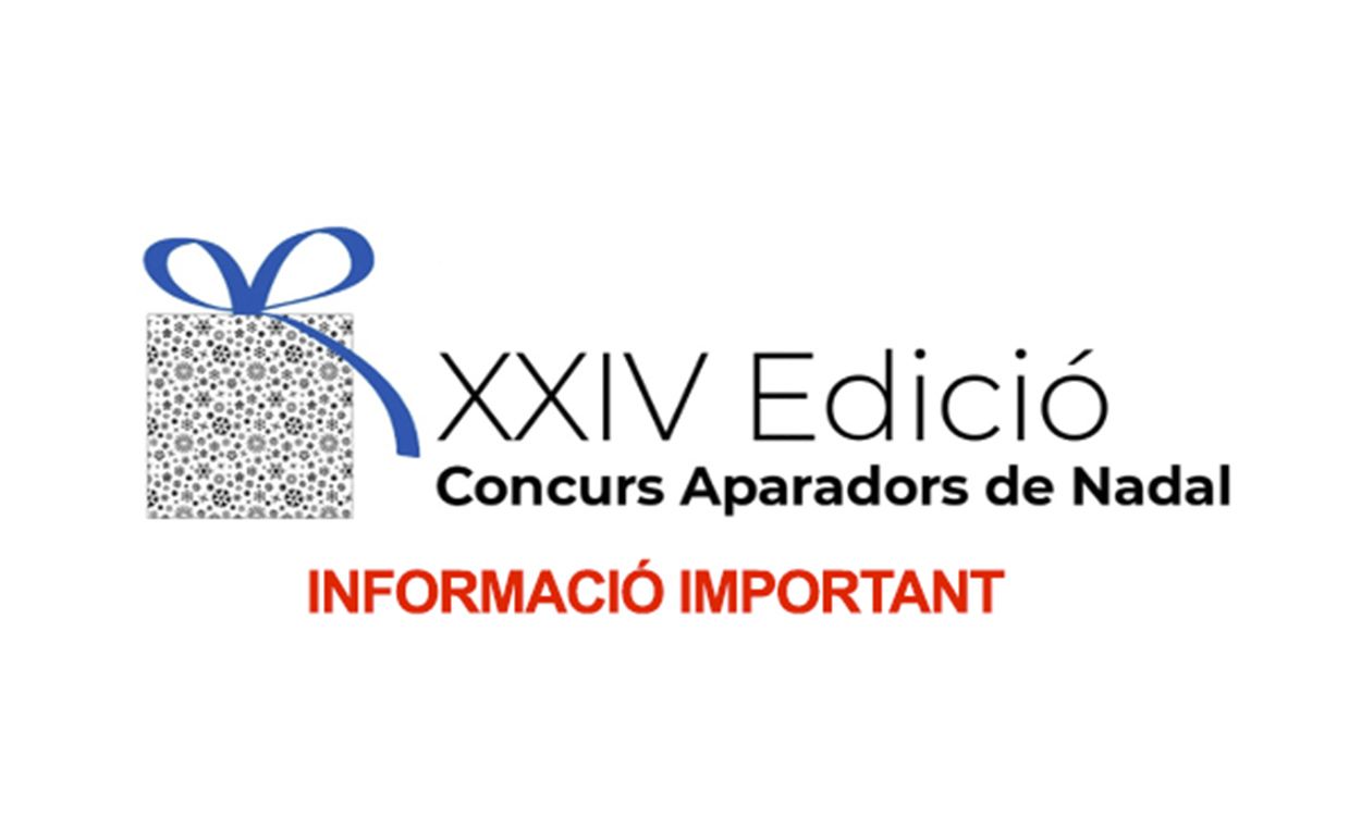 S'ajorna l'entrega de premis del Concurs d'Aparadors de Nadal.