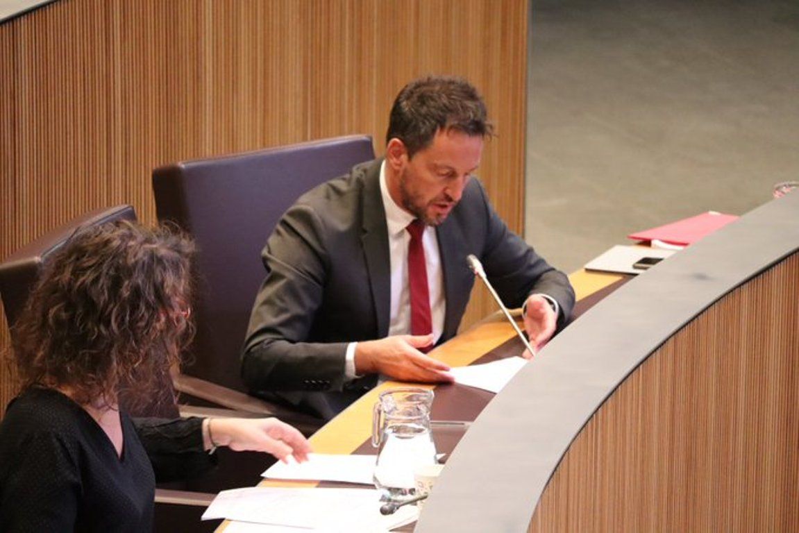 El president del grup parlamentari socialdemòcrata, Pere López.