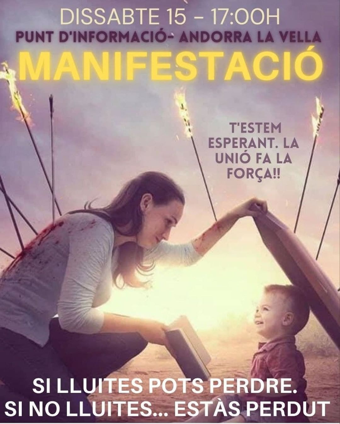 El cartell per a la manifestació convocada el pròxim dissabte.