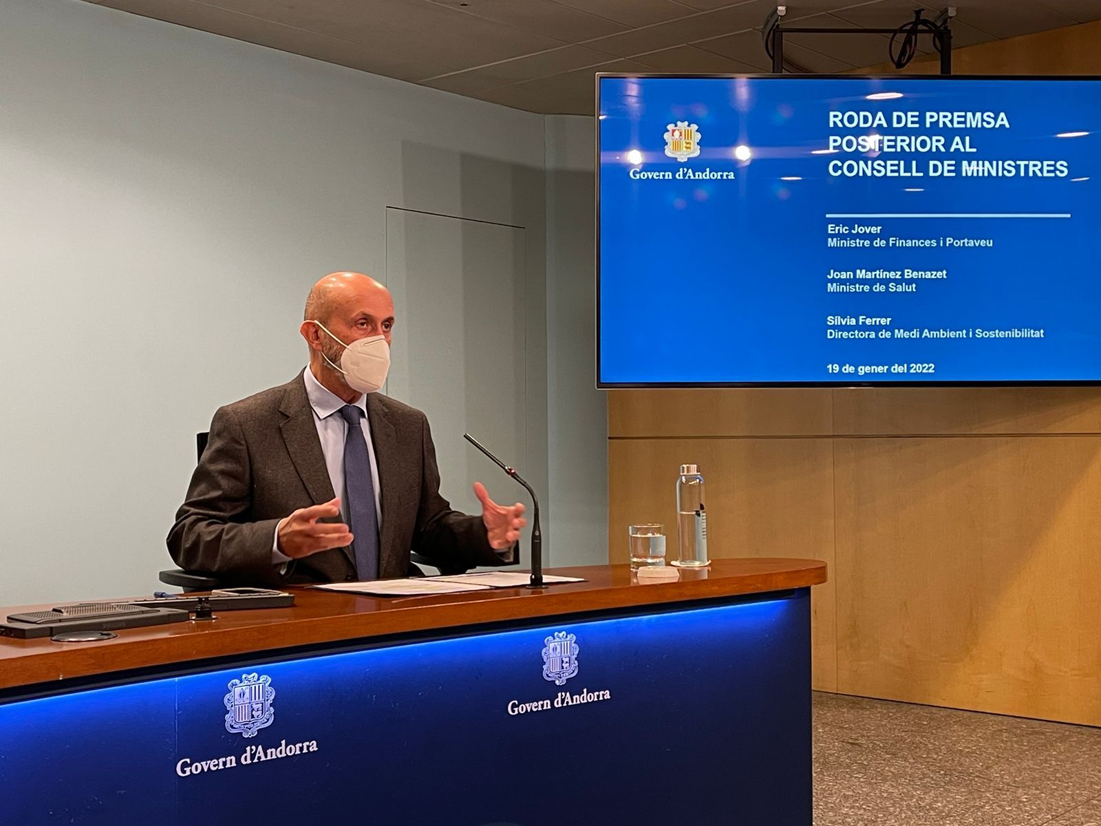 Benazet, durant la roda de premsa.