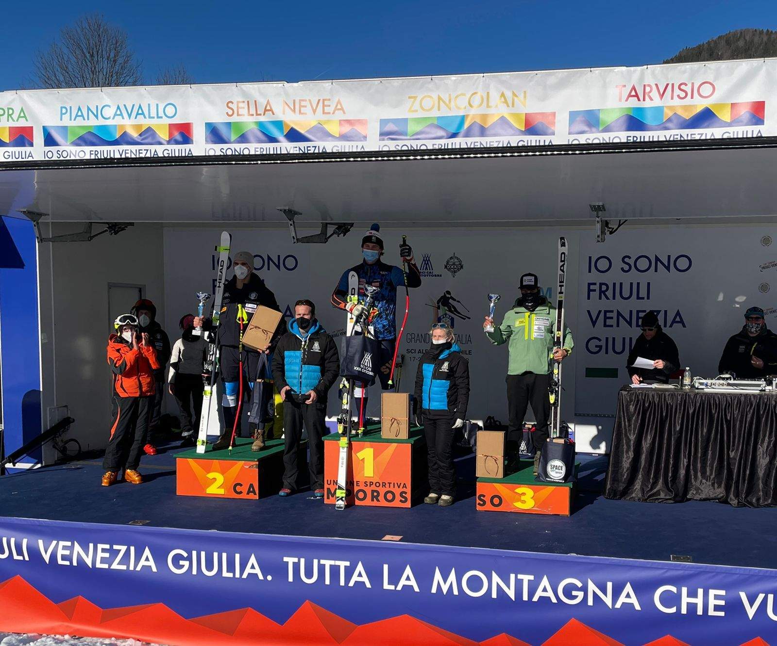 Verdú al podi de Tarvisio.