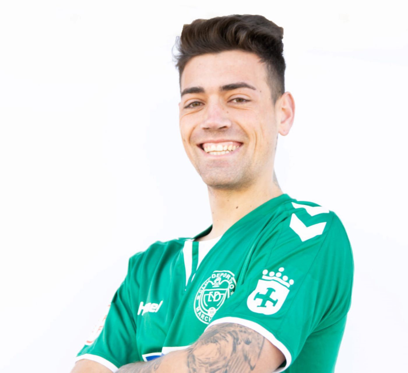 Christian García amb la samarreta del Marchamalo.