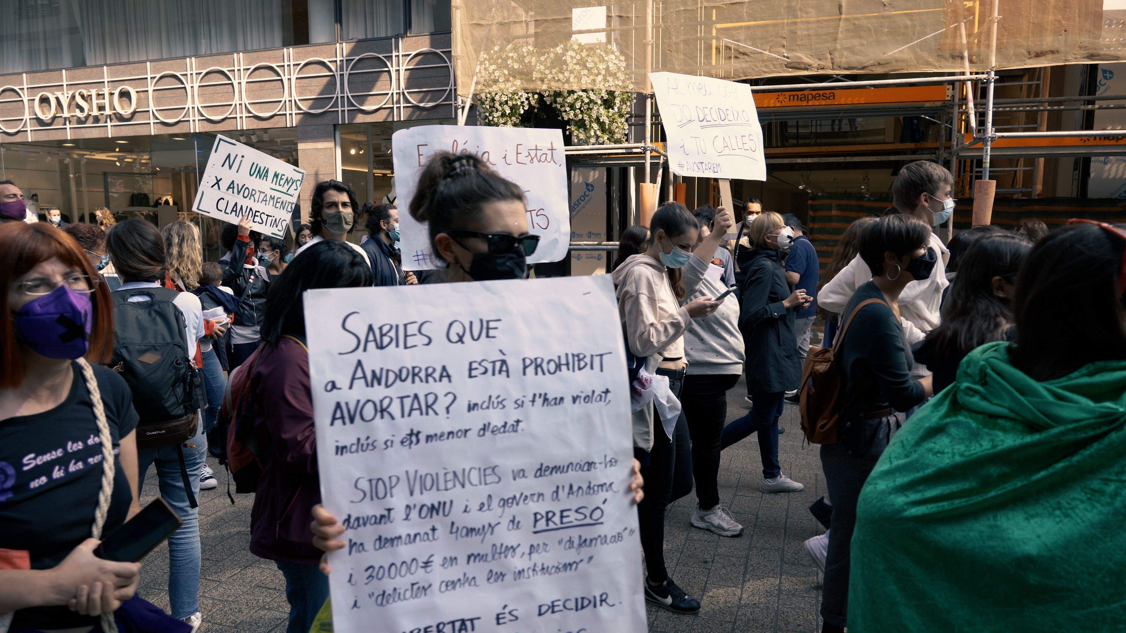 Una manifestació a favor del dret a avortar.
