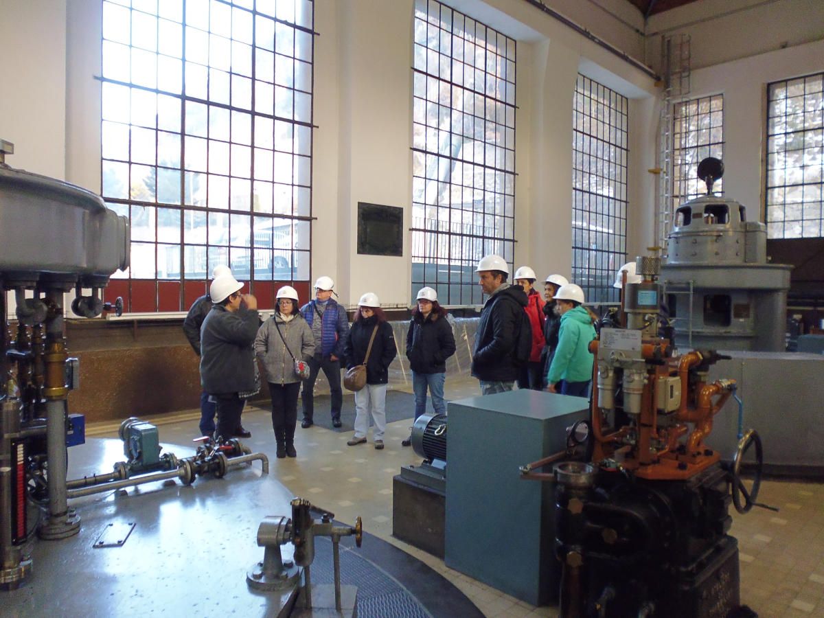 Una de les visites abans de ser suspeses per la pandèmia.