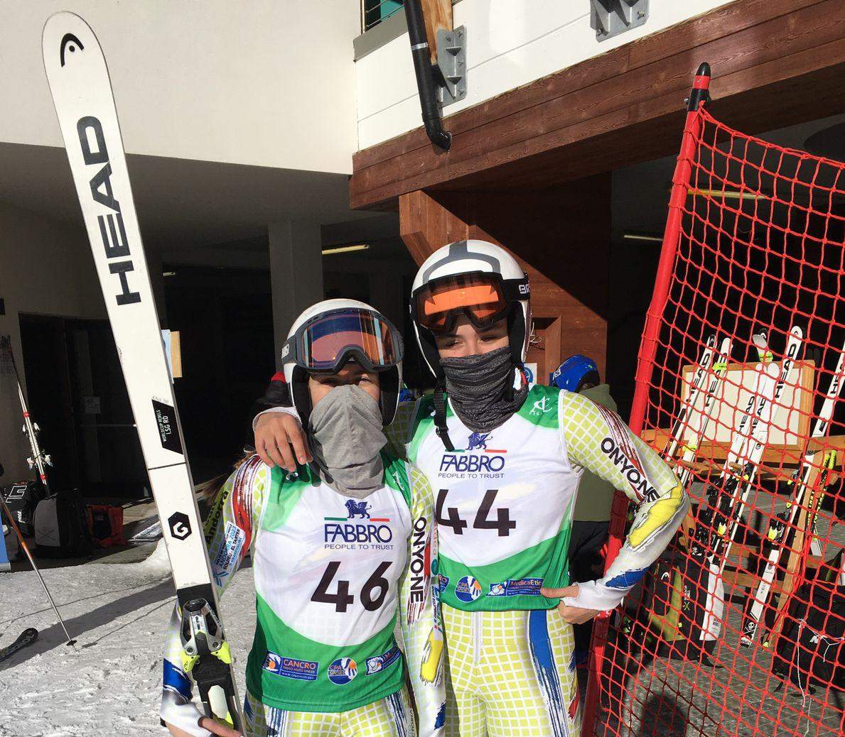 Jèssica Núñez i Jordina Caminal a Passo San Pellegrino.