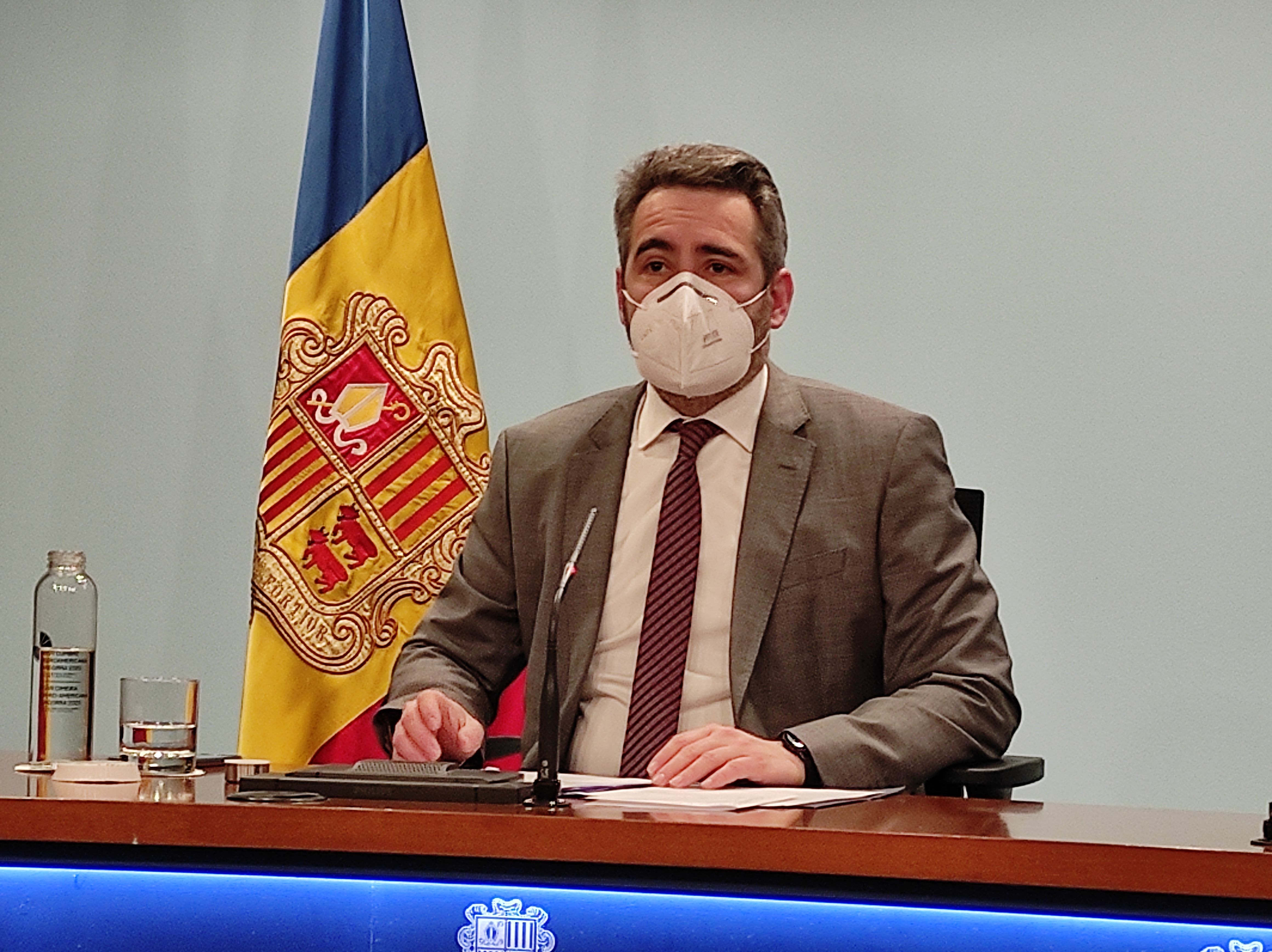 Eric Jover durant la compareixença d'aquest dimecres.