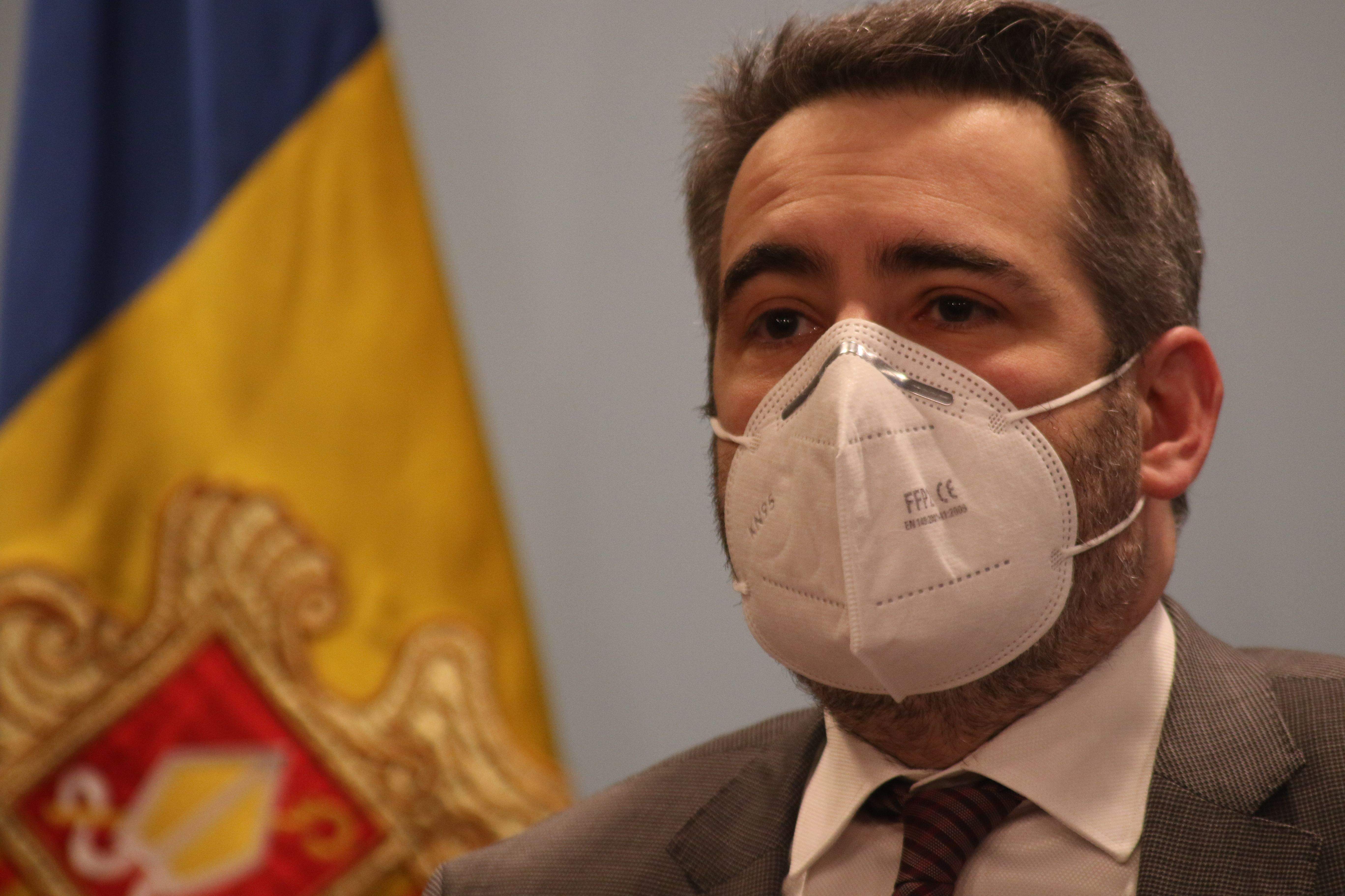 El ministre Eric Jover durant la compareixença d'aquest dimecres.