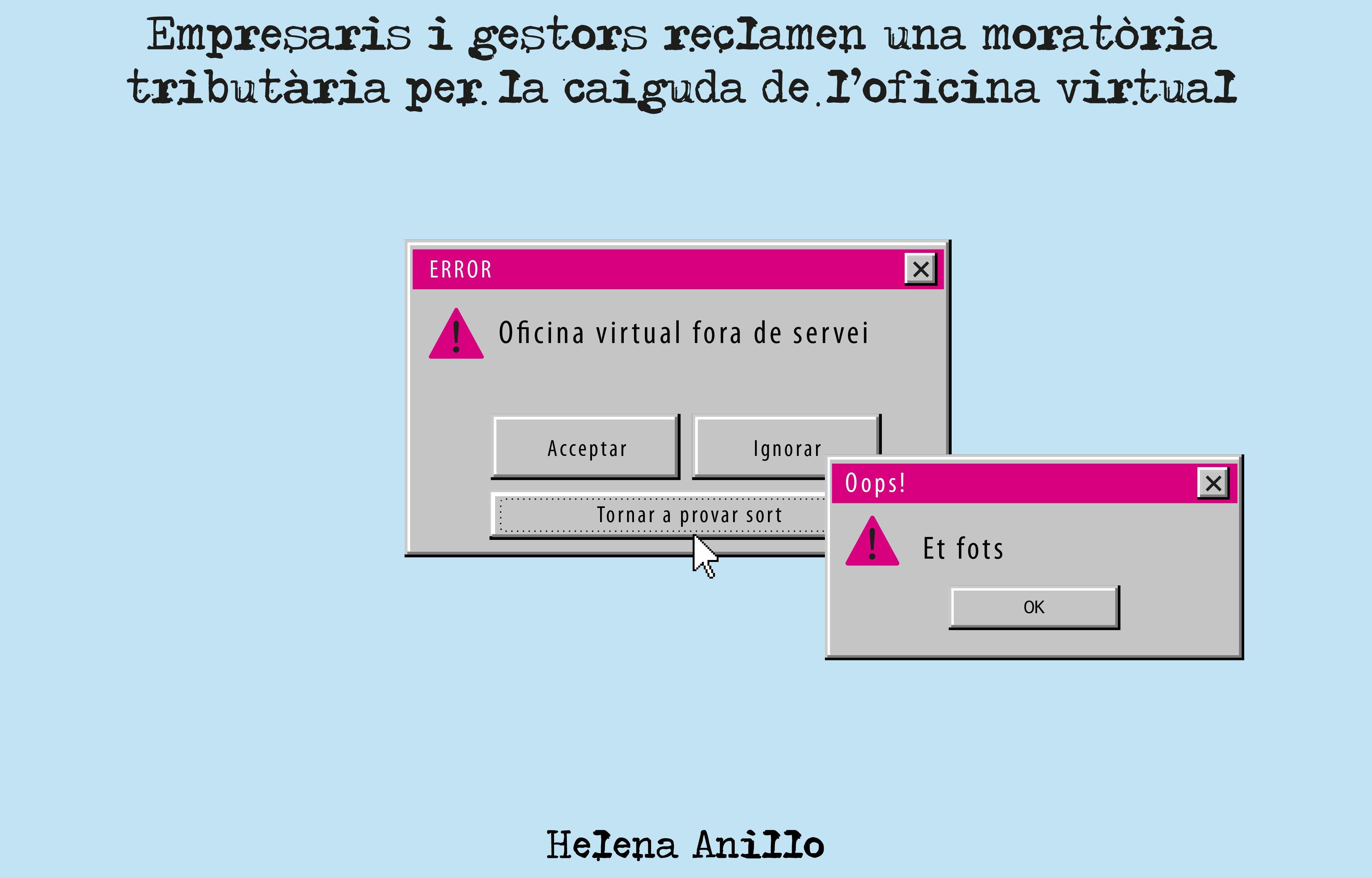 Avaria a l'oficina virtual.