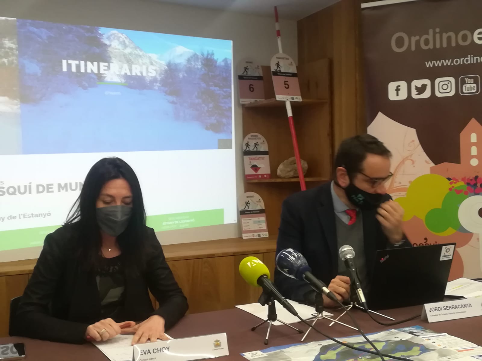 Choy i Serracanta durant la roda de premsa.