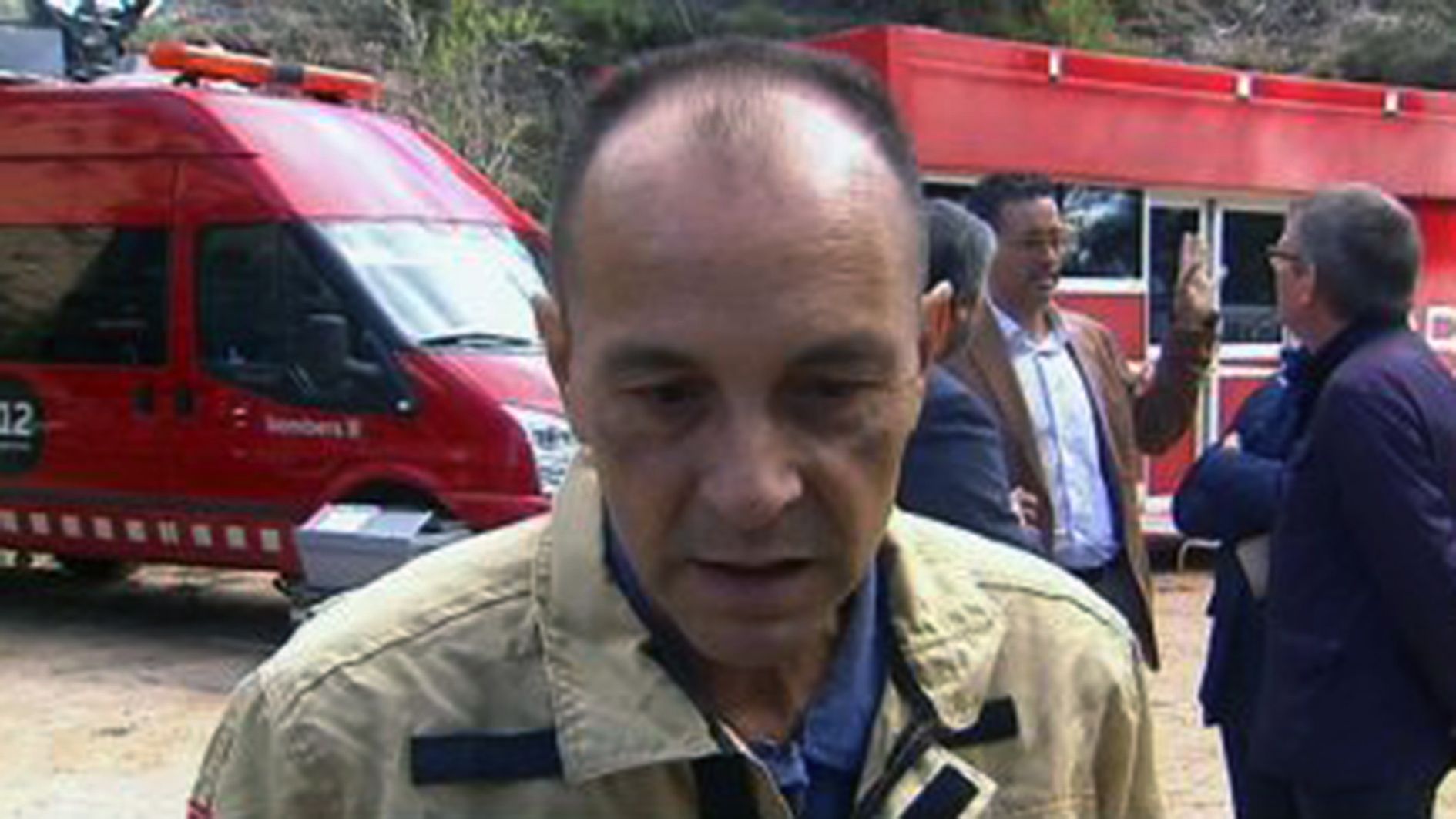 Màxim del Valle és el cap del servei tècnic dels bombers catalans.