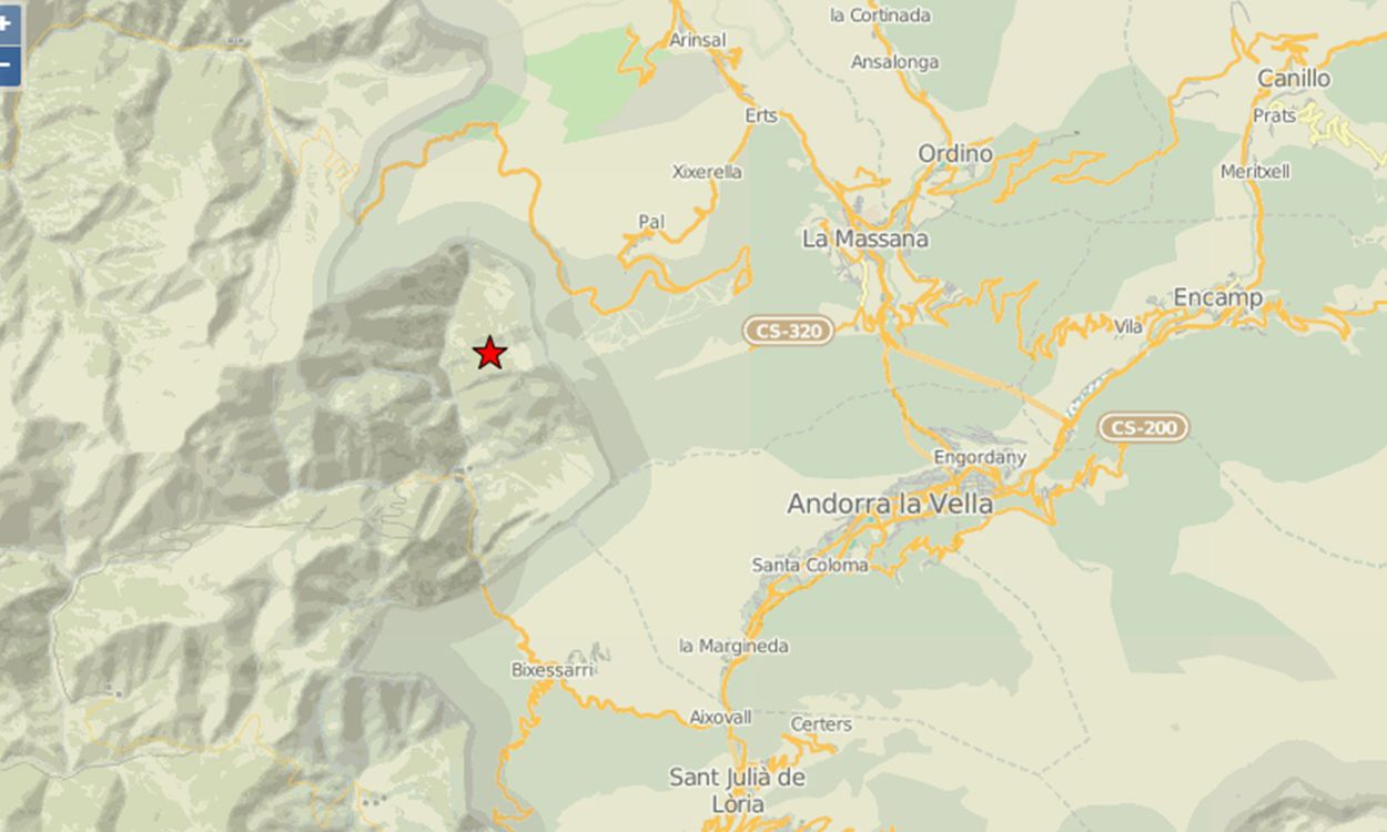 Epicentre del terratrèmol del passat dia 7.