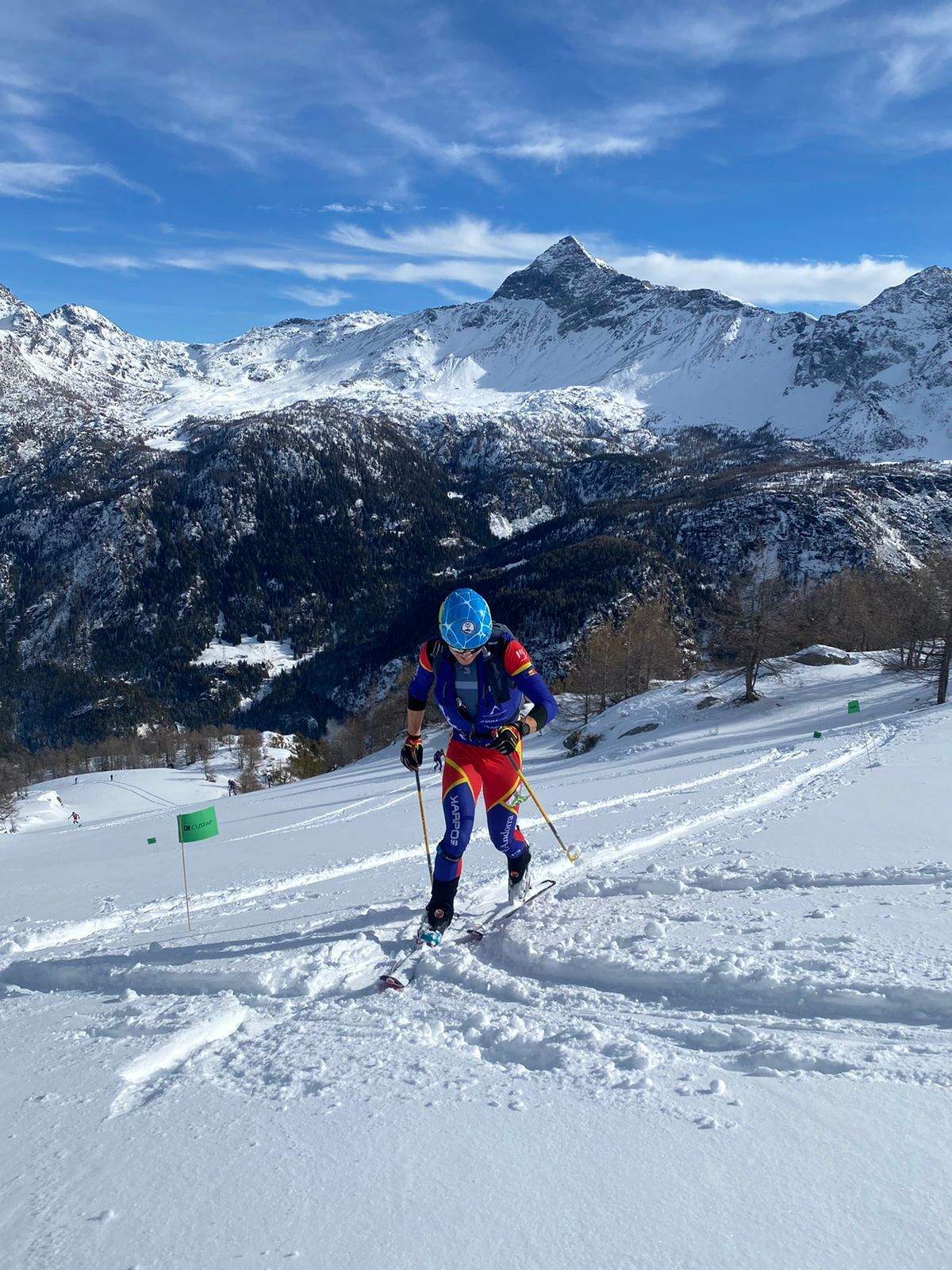 Oriol Olm en plena cursa.