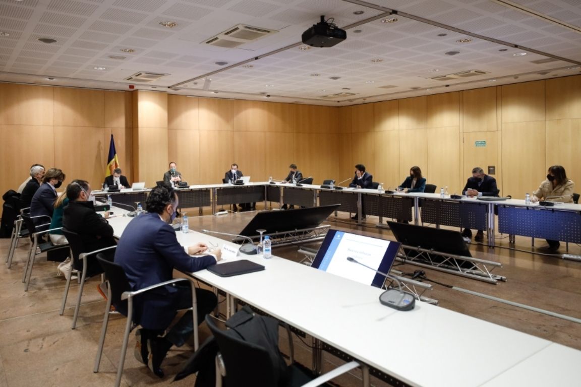 Reunió de la primera taula per al nou marc fiscal de divendres passat.