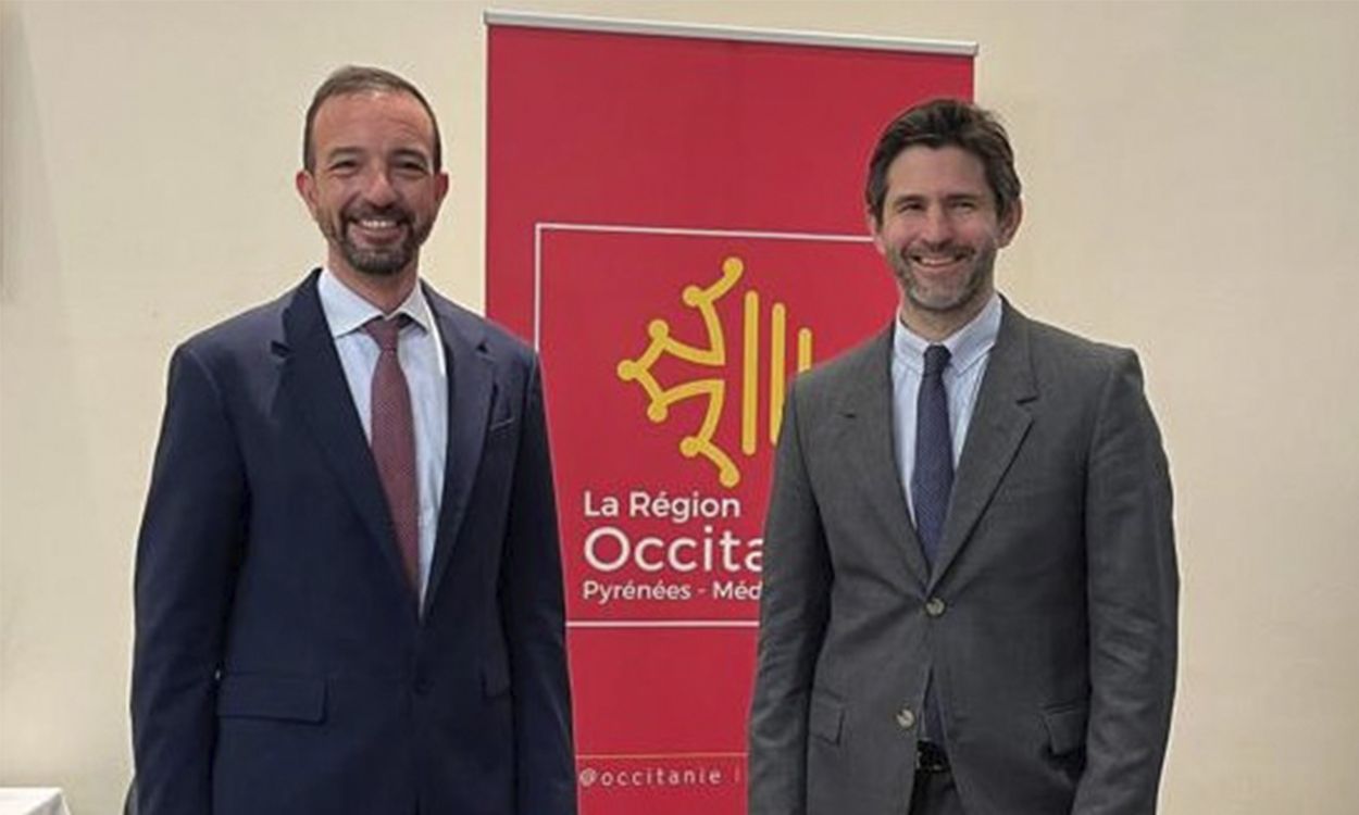 Jordi Torres amb John Palacin a la reunió.