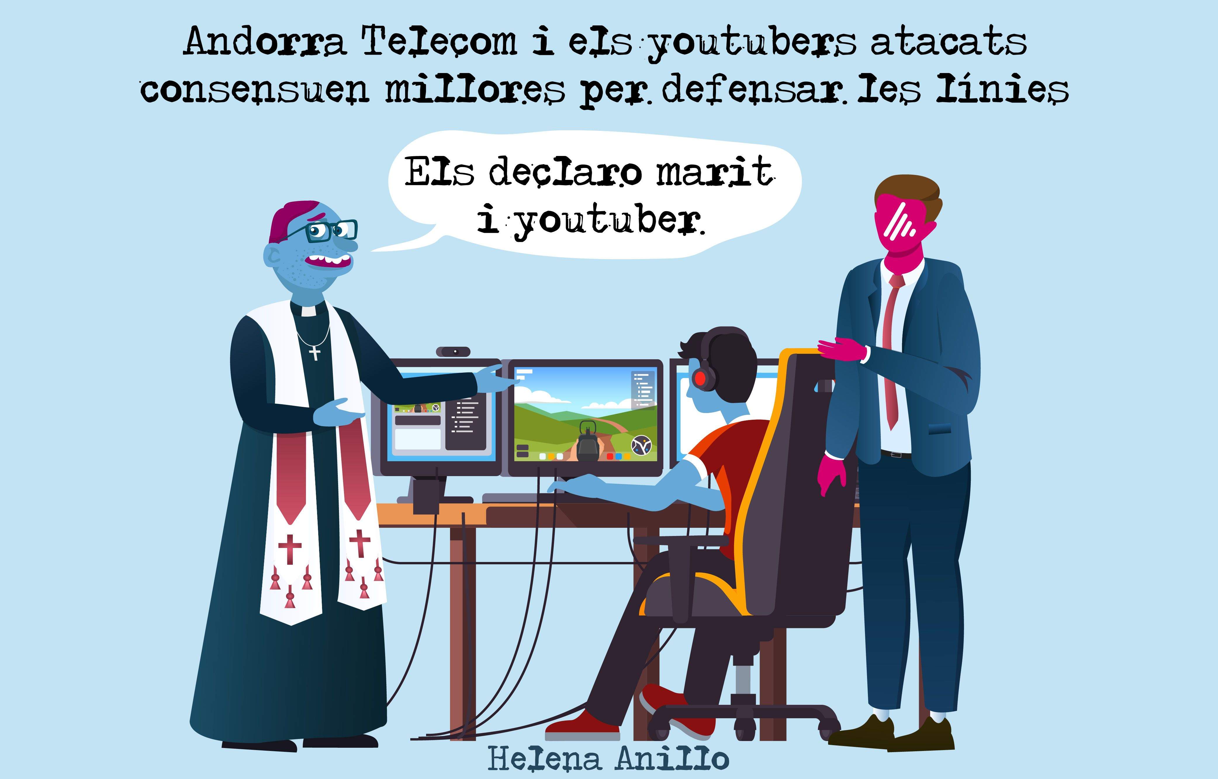 Acords entre Andorra Telecom i youtubers.