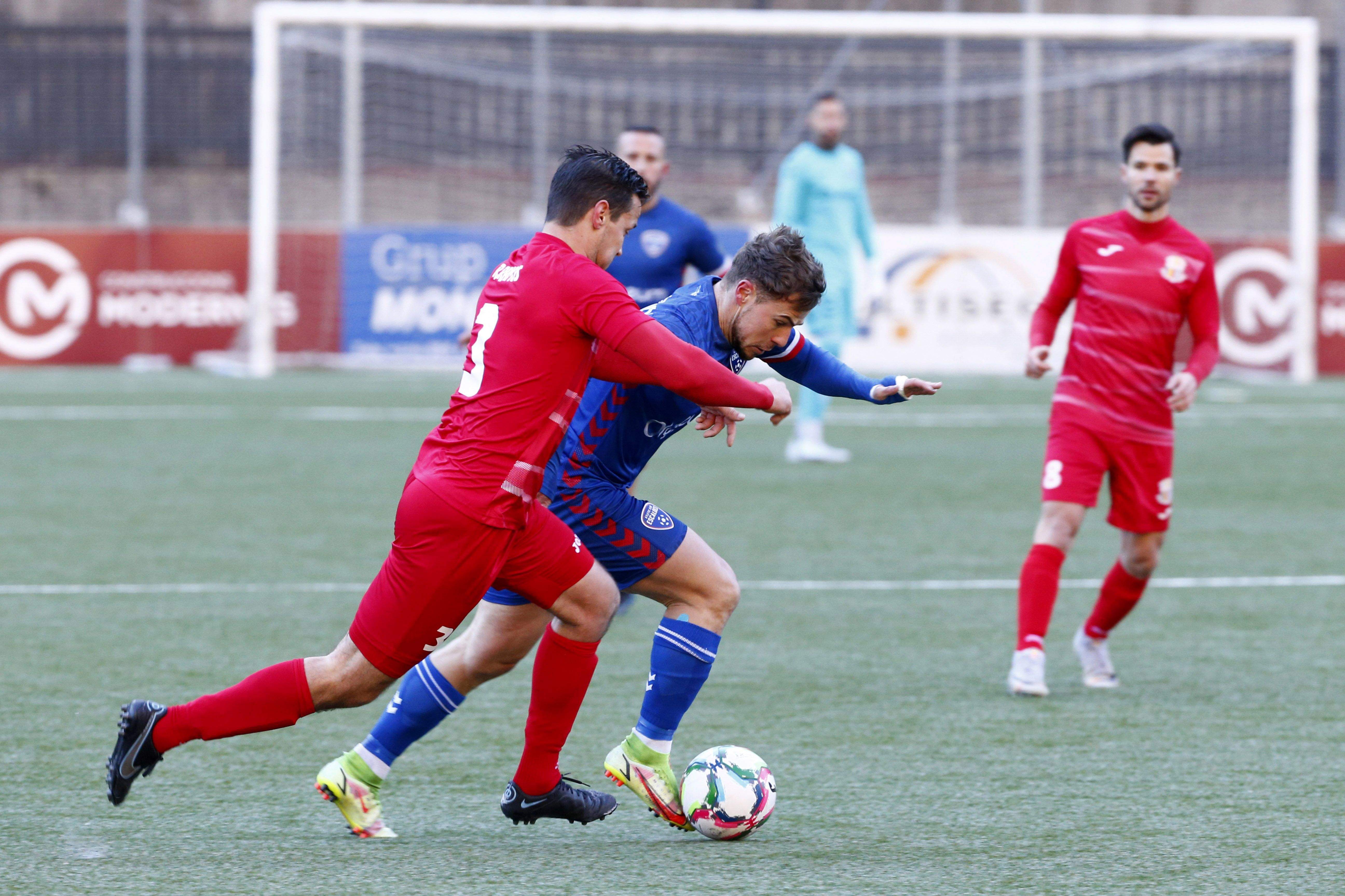 L'encontre entre l'Atlètic Escaldes i l'FC Santa Coloma.