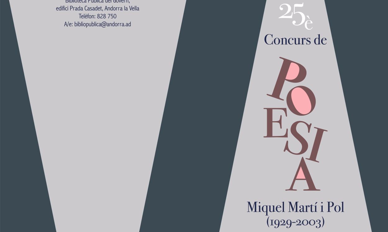 Cartell de concurs de poesia Miquel Martí i Pol