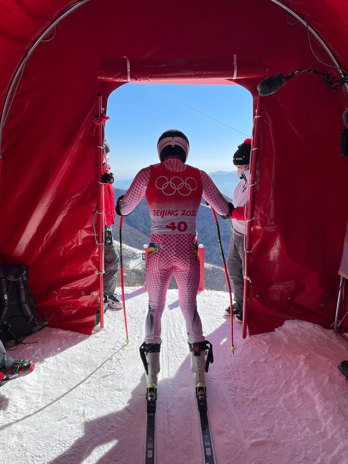 Verdu, just abans d'iniciar el descens.