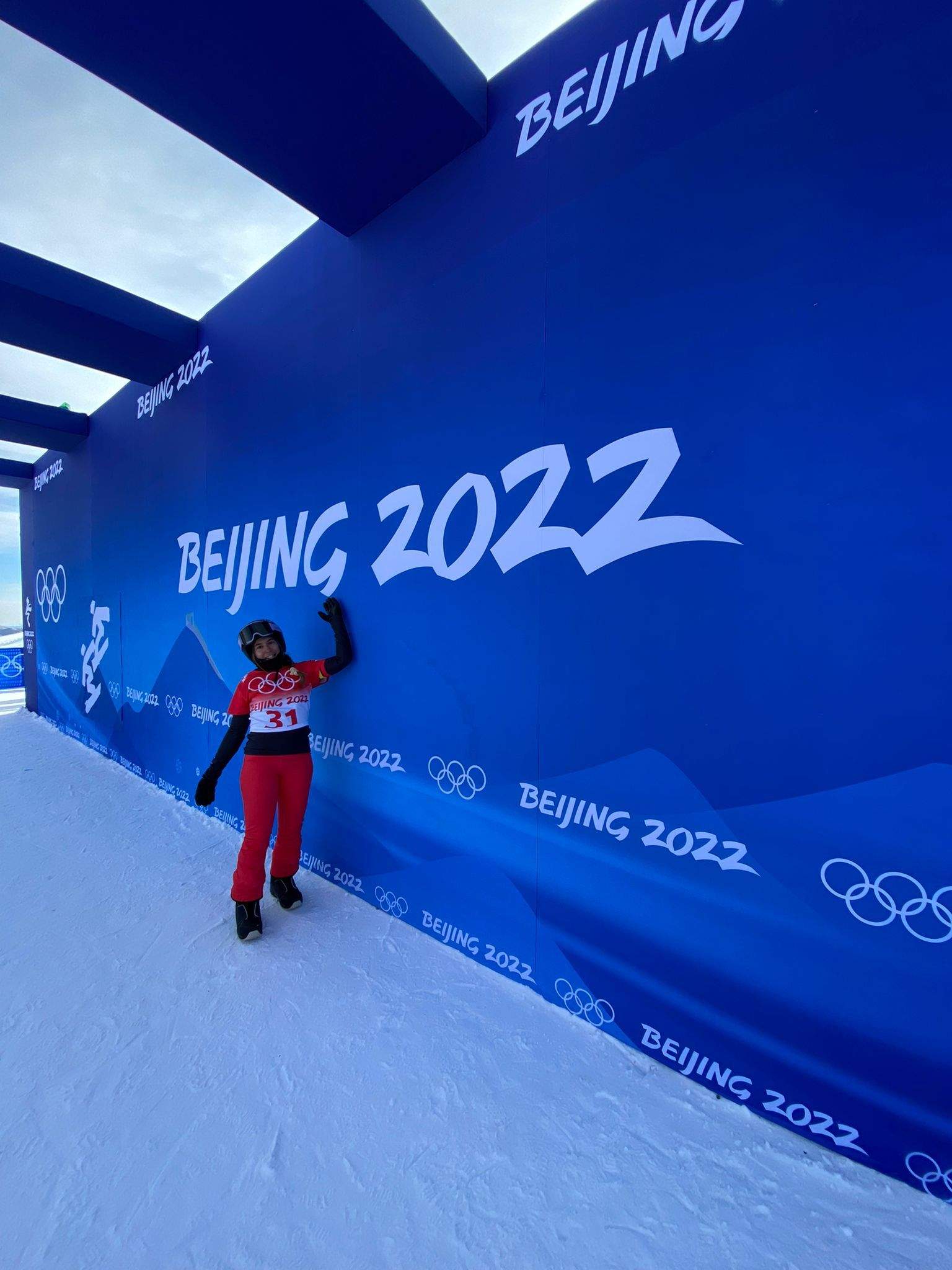 Maeva Estevez ha pogut provar ja pista on competirà.