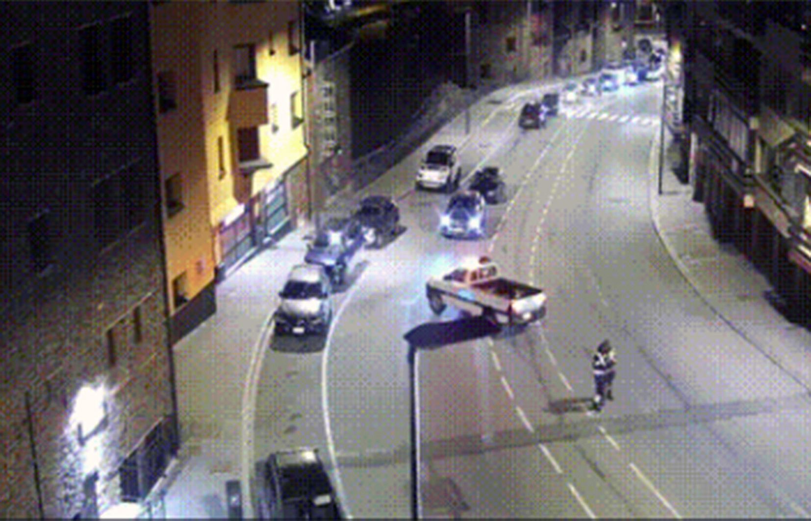 Una imatge nocturna de Soldeu, on hi va haver l'incident.