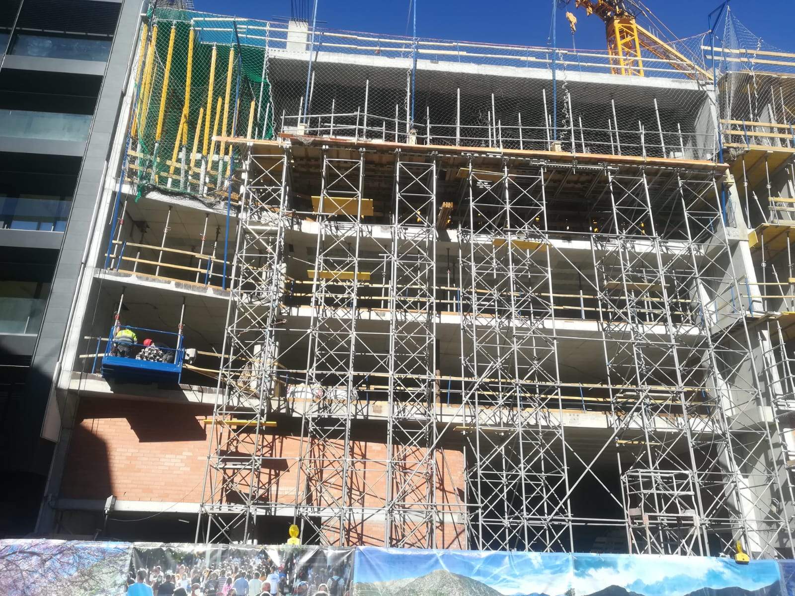 Edifici en construcció a Andorra la Vella.