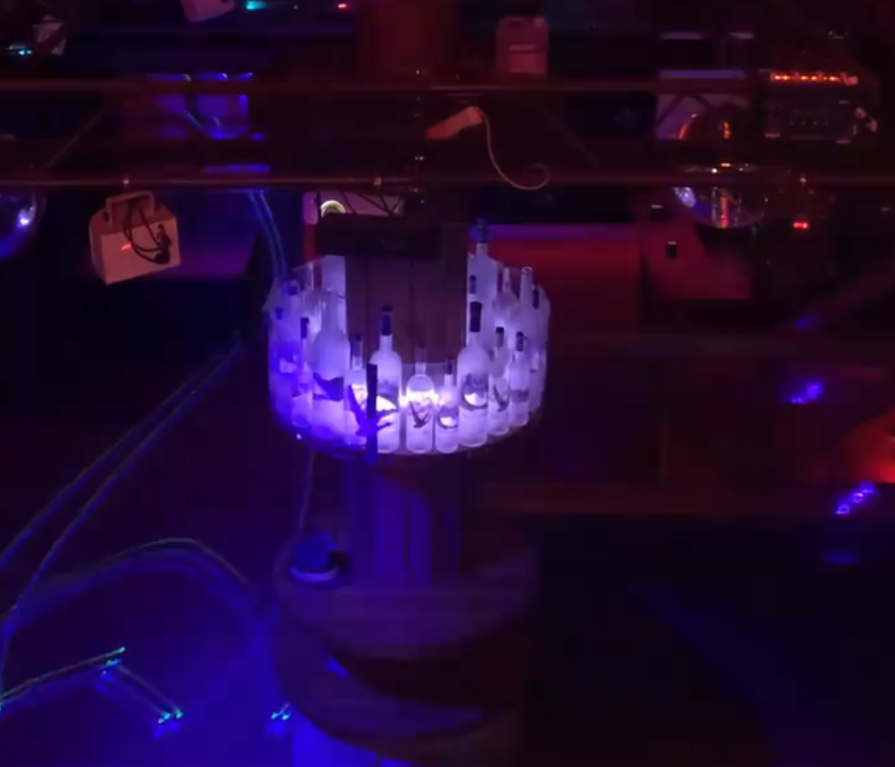 Una discoteca, tot just preparada per a la reobertura.