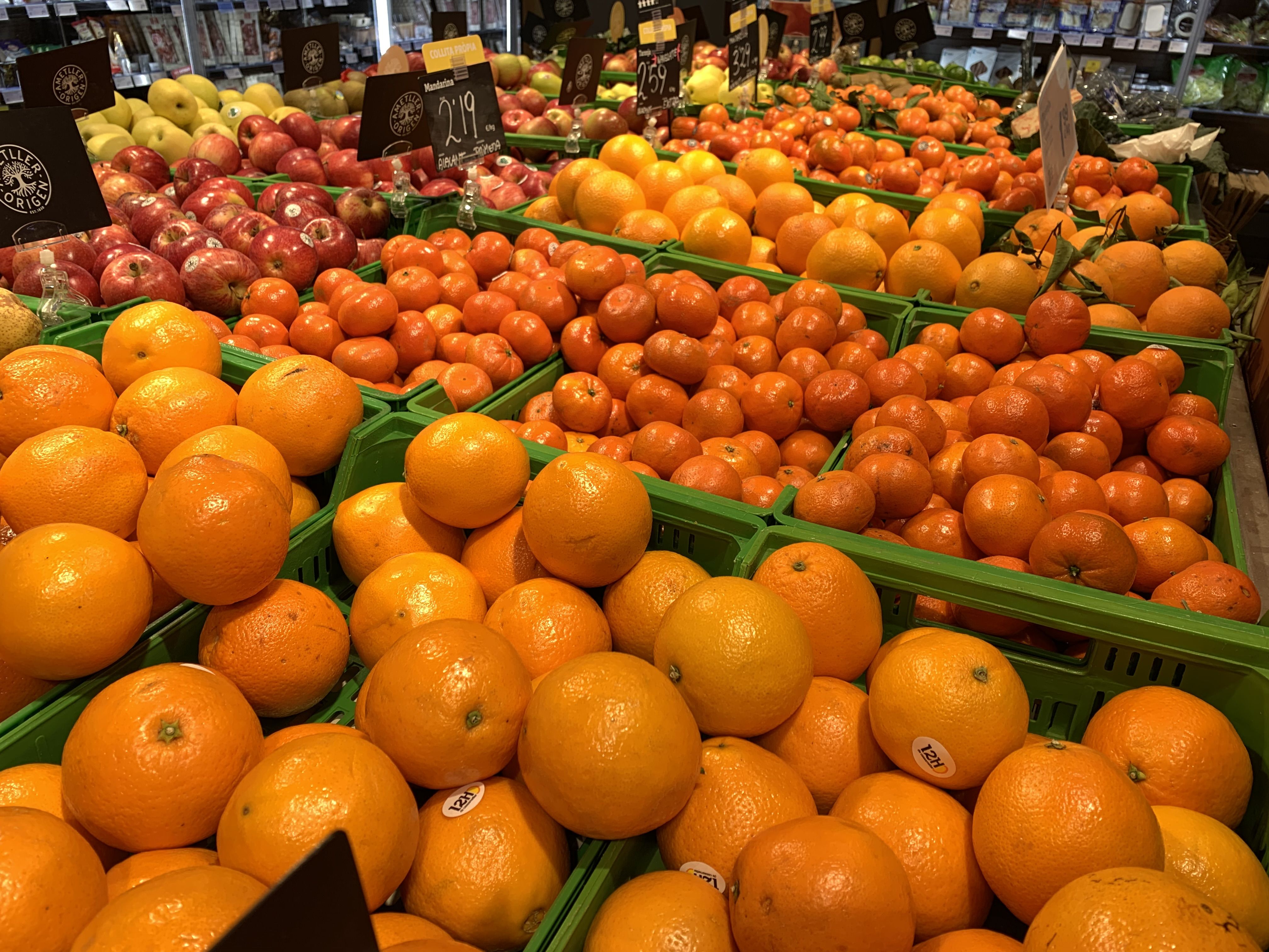 L'encariment del preu de la fruita és molt notable.