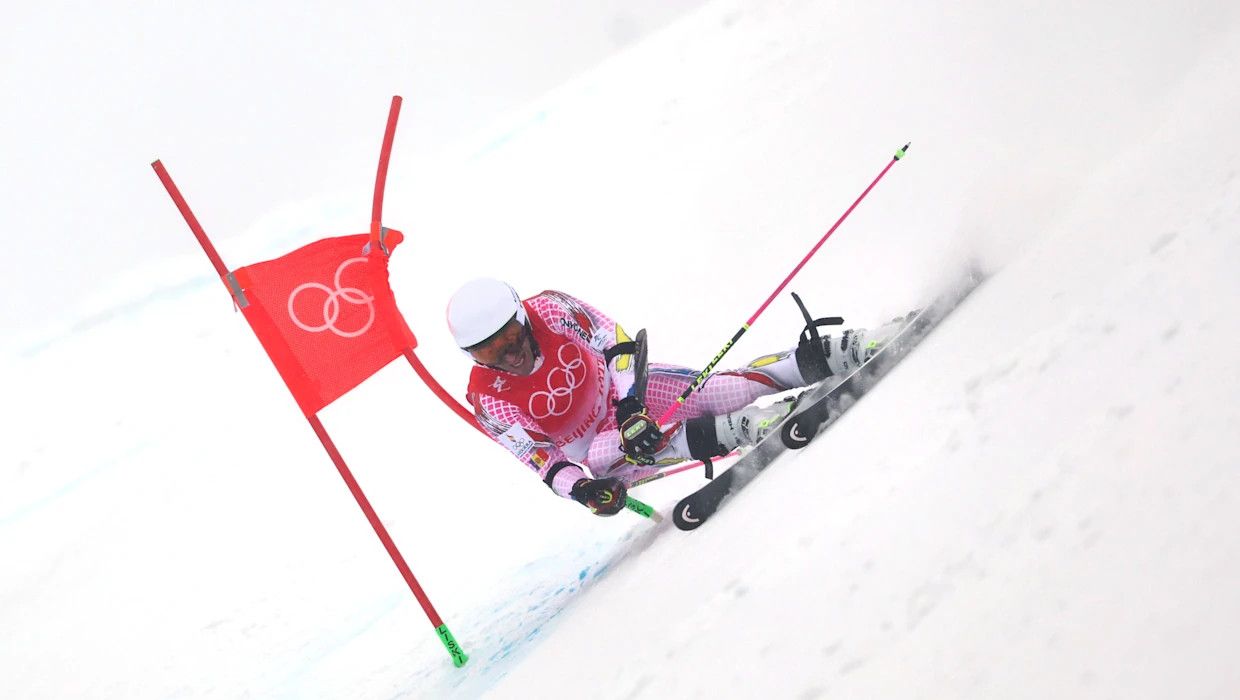 Verdú, durant el seu descens.