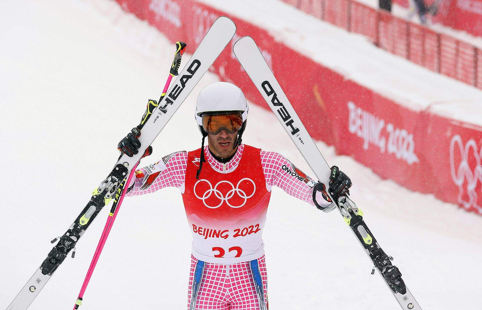 Joan Verdú en finalitzar la cursa a Pequín.