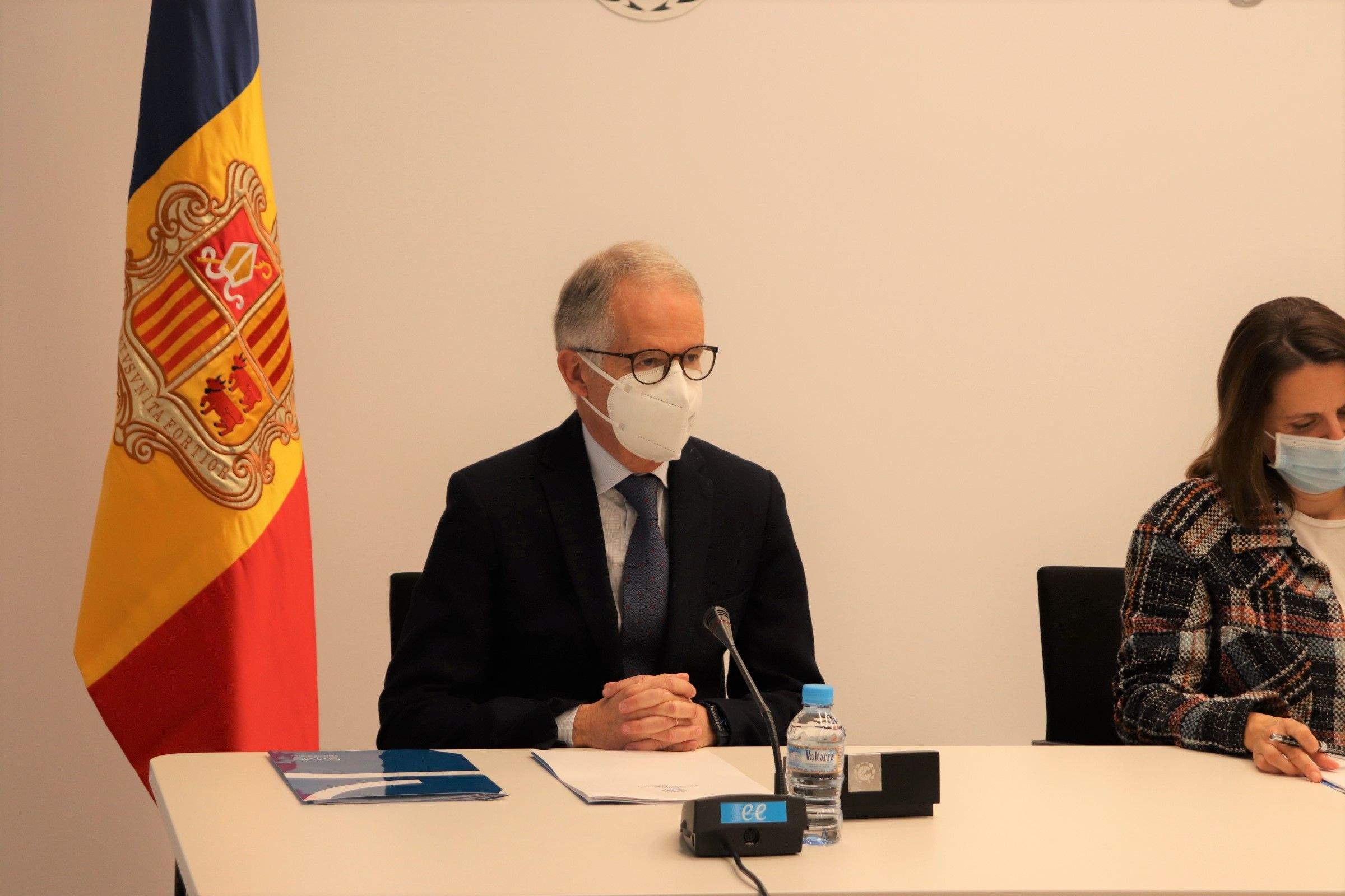 Josep Maria Piqué, director general del SAAS, a Escaldes-Engordany aquest matí.