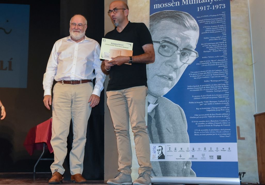 Miquel Reverté (dreta), va ser el guanyador de la primera edició.