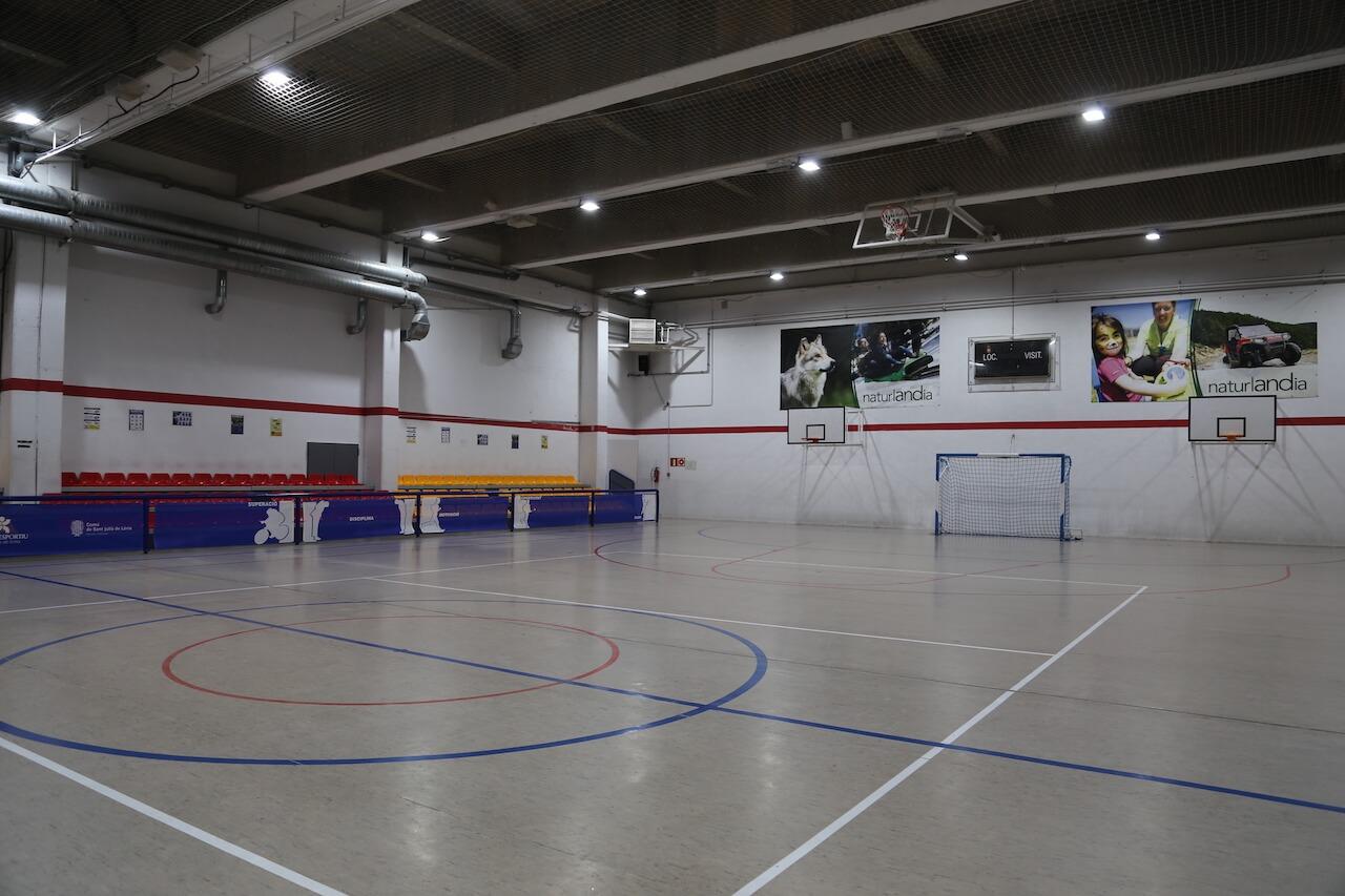 La pista poliesportiva que es remodelarà.