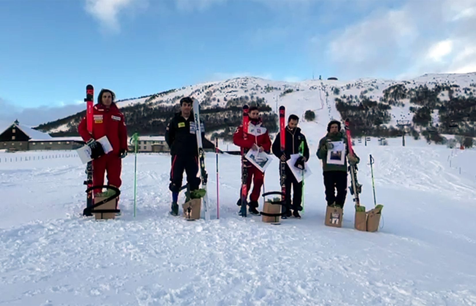 Una imatge del podi.