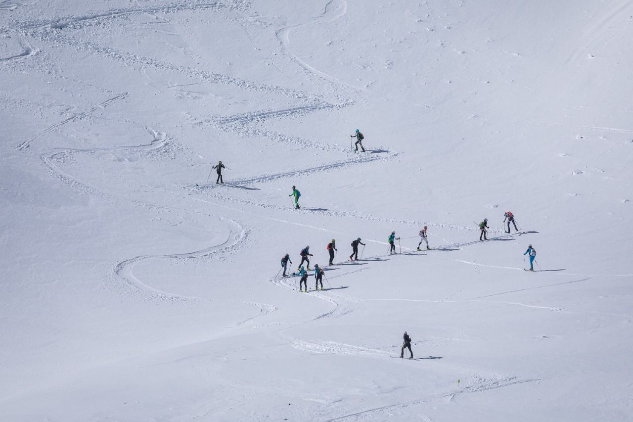 Participants en un tram del recorregut.