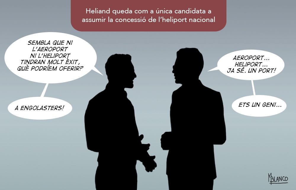 Poc èxit de l'heliport.