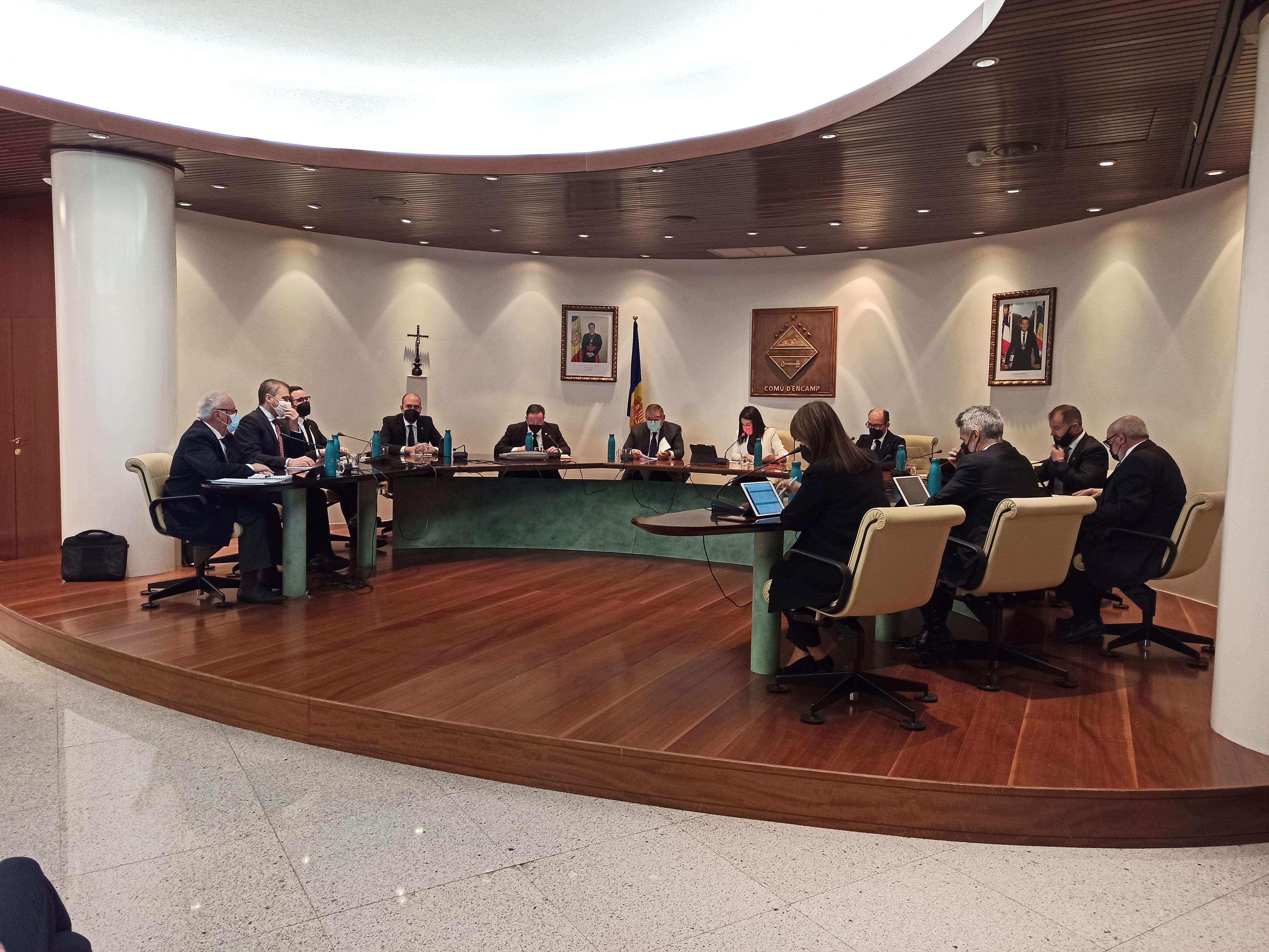 Sessió de consell de comú d'Encamp.
